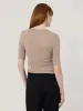 Merino Half Sleeve T-shirt | Stone sold by Jigsaw
