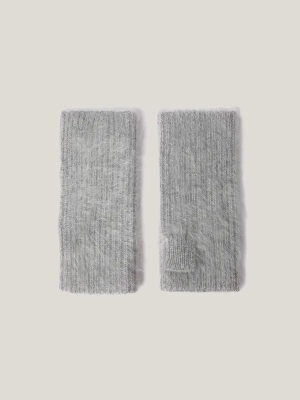 Halo Cashmere Mittens | Grey sold by Jigsaw