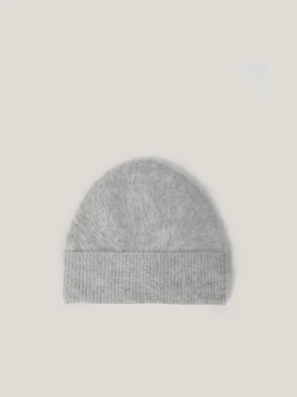 Halo Cashmere Beanie | Grey made by Jigsaw
