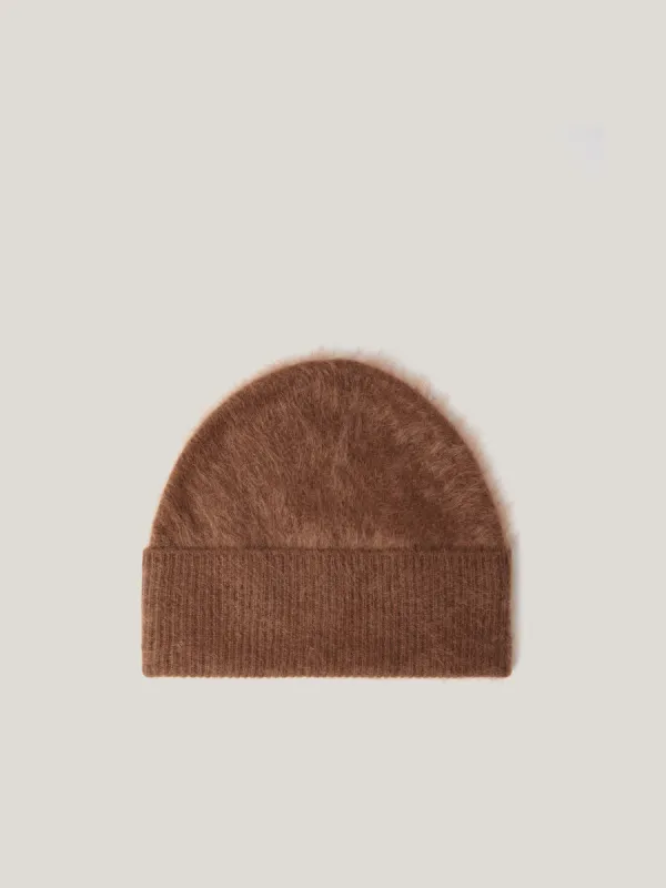 Halo Cashmere Beanie | Ginger sold by Jigsaw