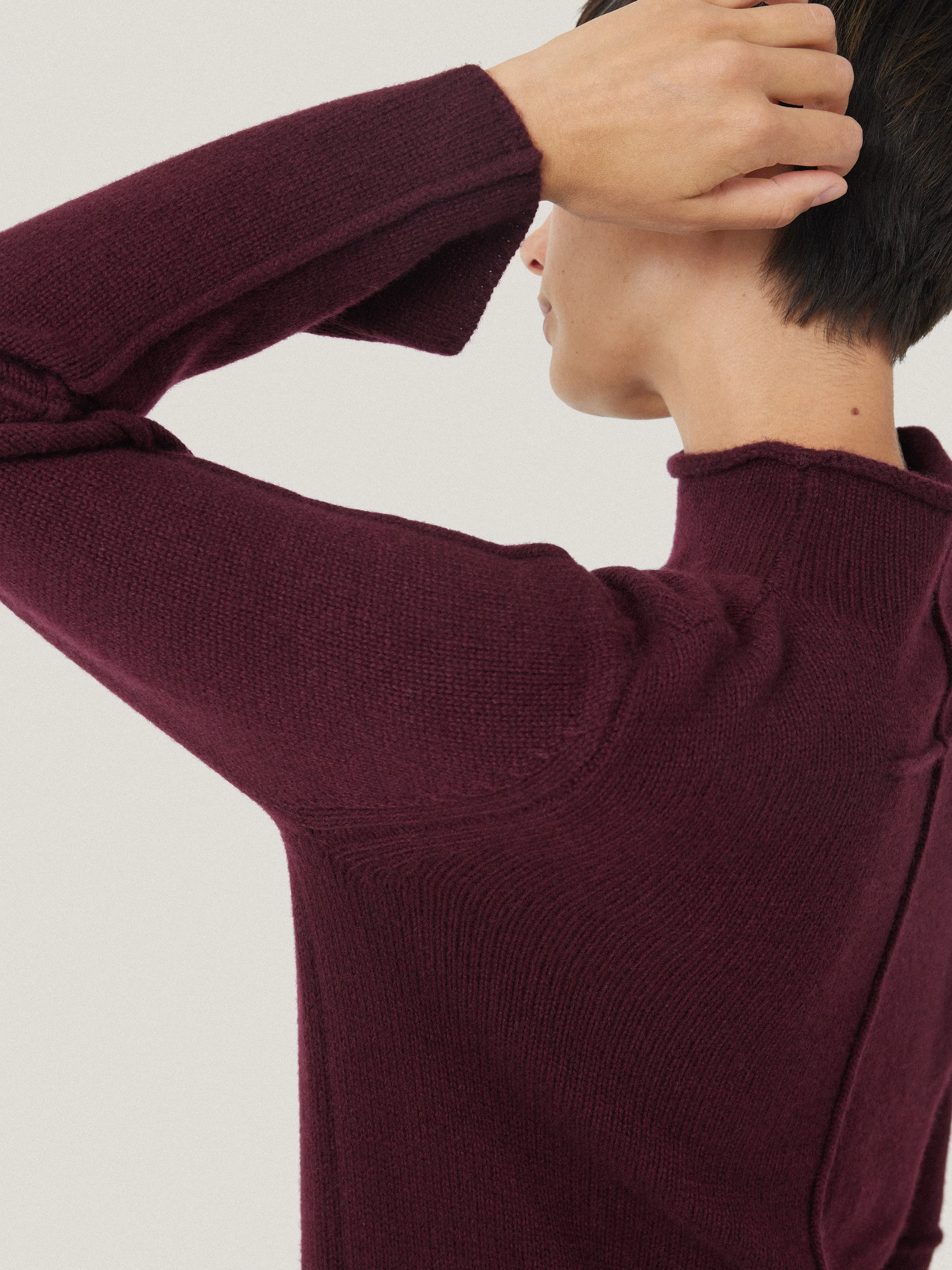 Wool Cashmere Blend Dress | Burgundy sold by Jigsaw product image thumbnail 5