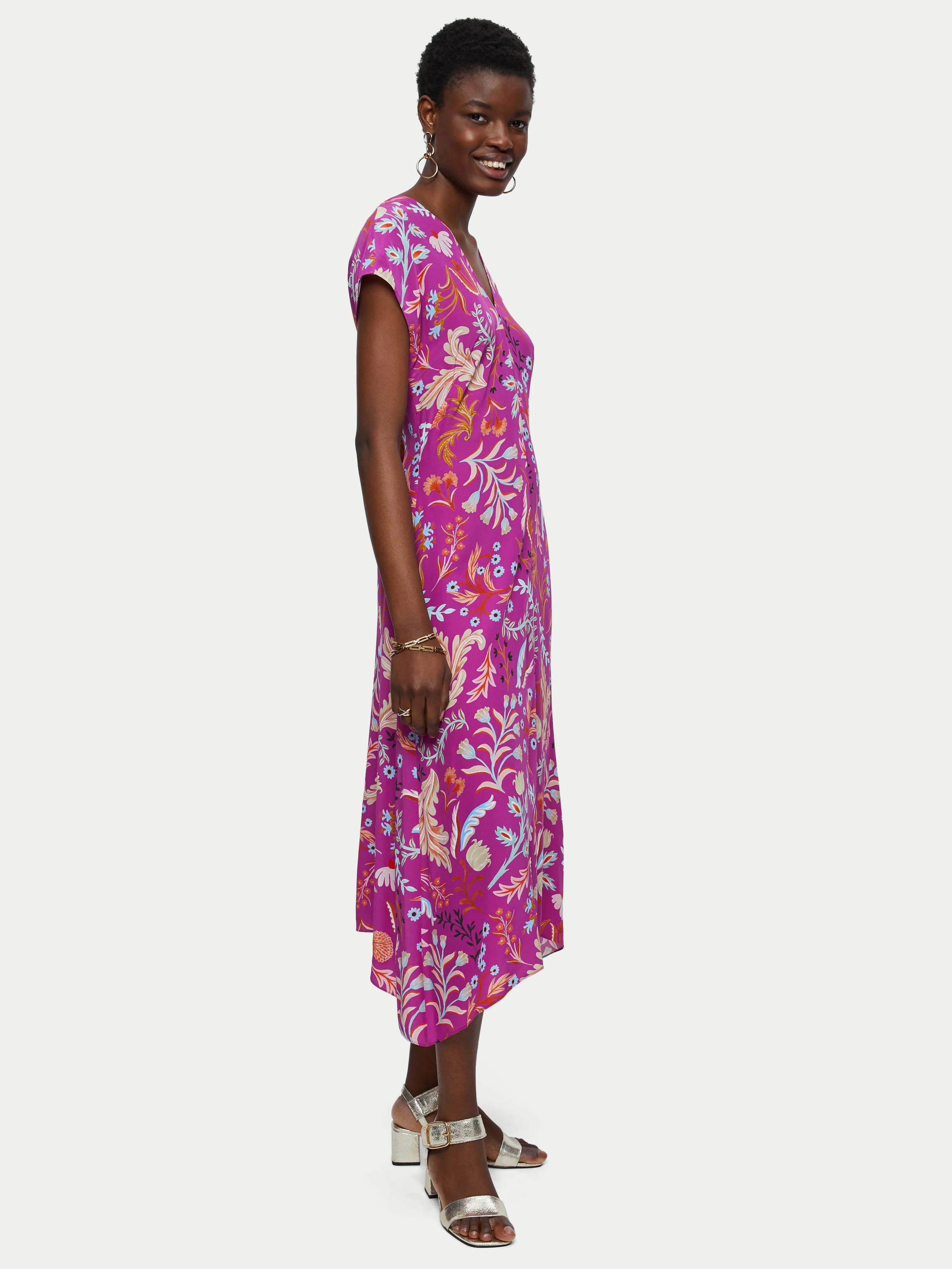 Sunkissed Floral Midi Dress | Pink sold by Jigsaw product image thumbnail 3