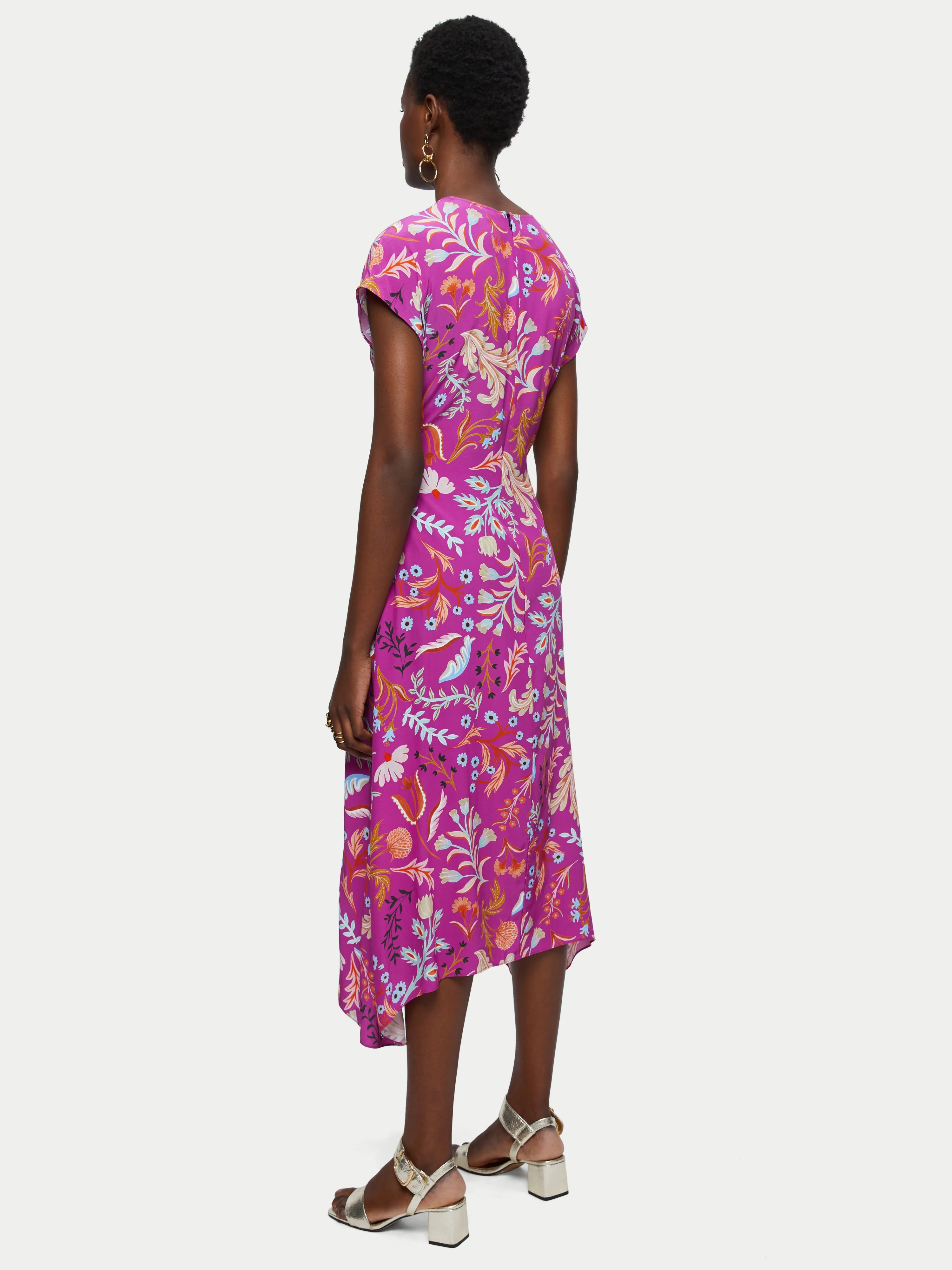 Sunkissed Floral Midi Dress | Pink sold by Jigsaw product image thumbnail 5