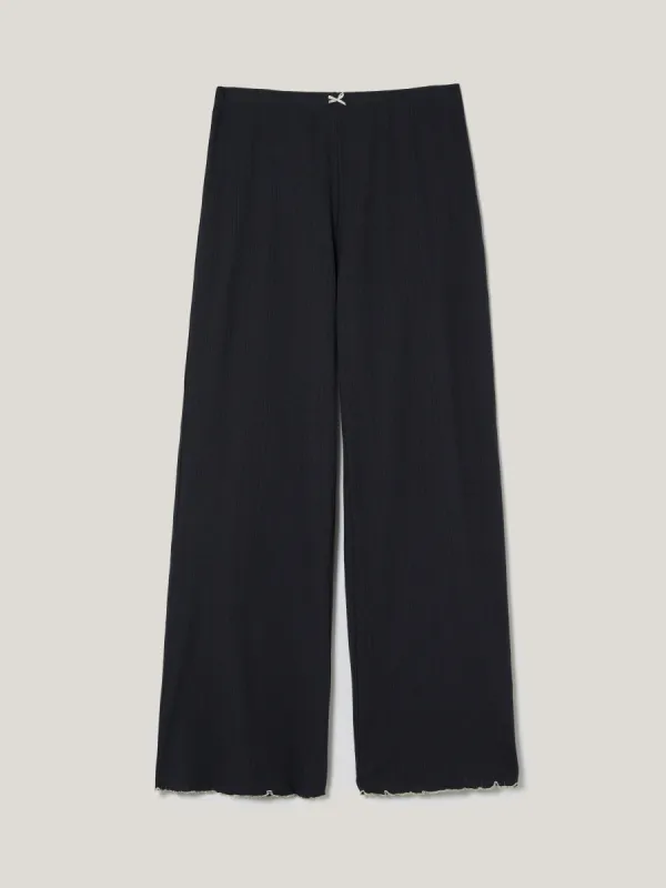 Pointelle Trousers | Navy sold by Jigsaw