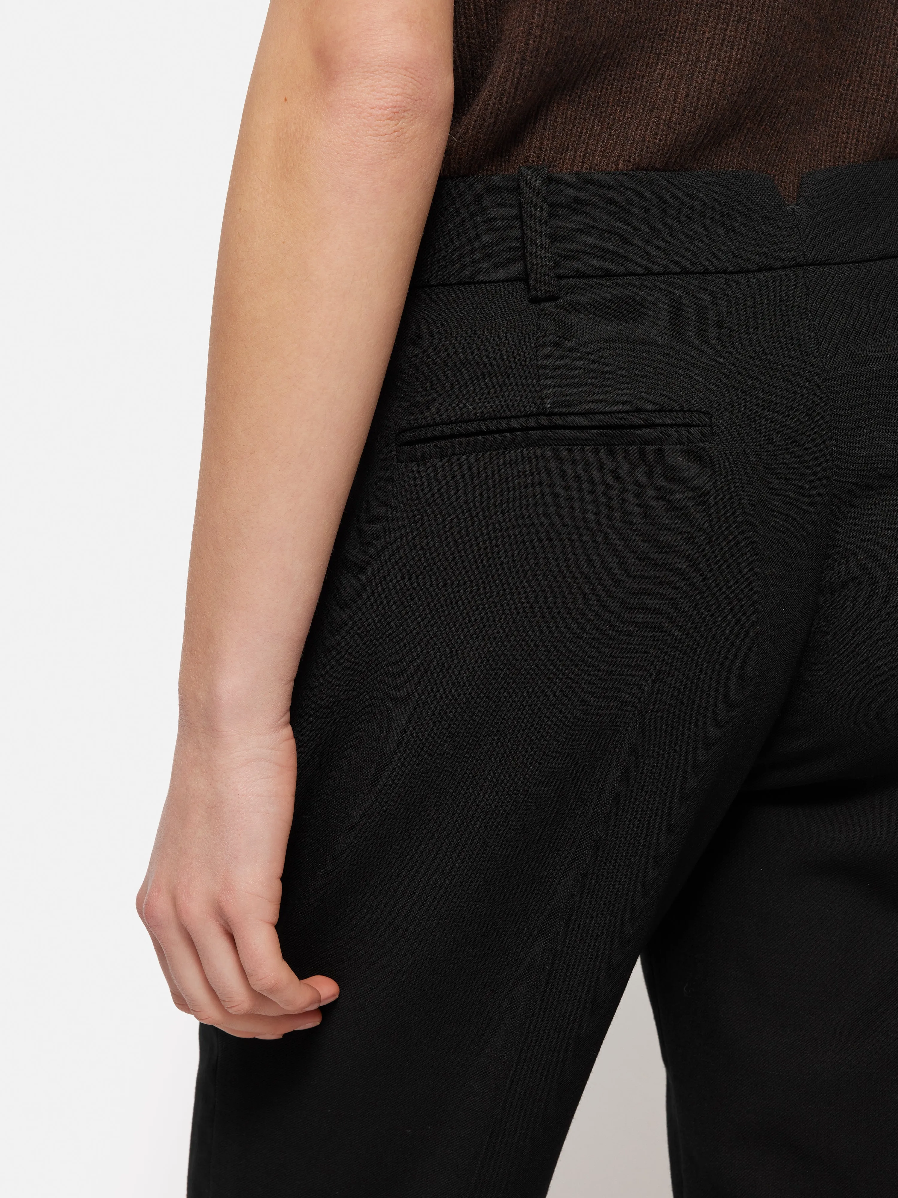 Fluid Twill Palmer Trouser | Black sold by Jigsaw product image thumbnail 5