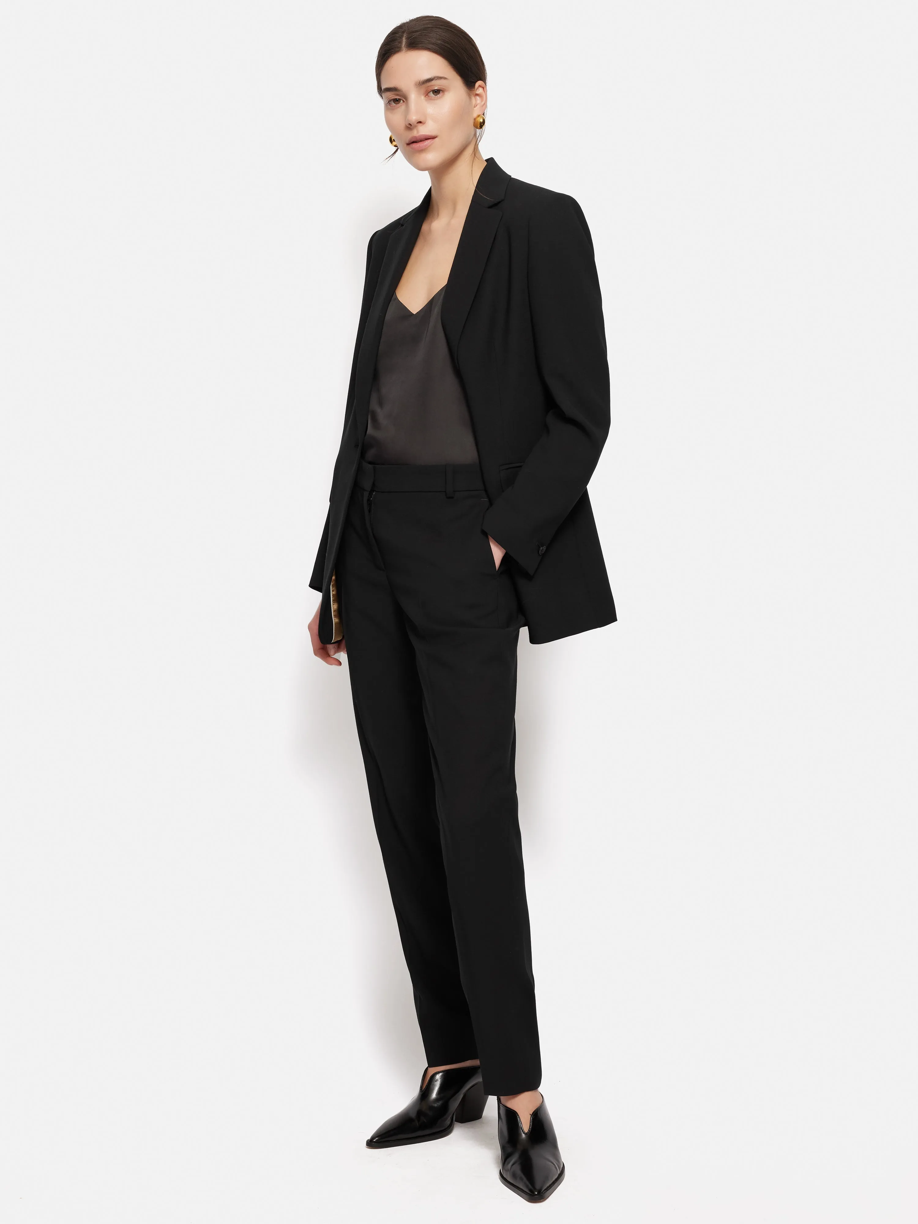 Fluid Twill Knox Blazer | Black sold by Jigsaw product image thumbnail 3
