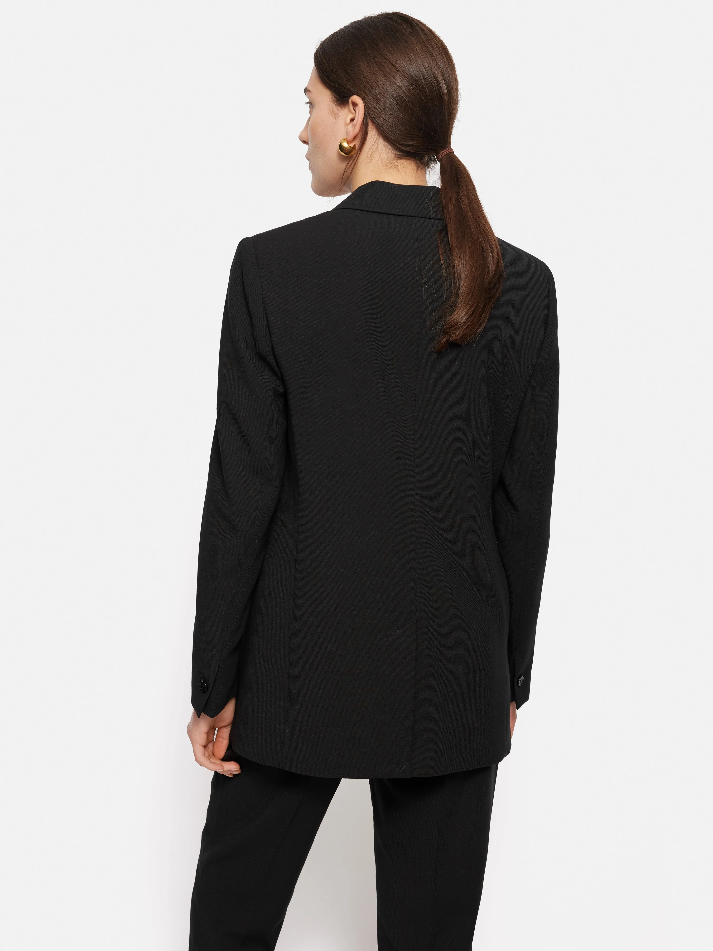 Fluid Twill Knox Blazer | Black sold by Jigsaw product image thumbnail 5