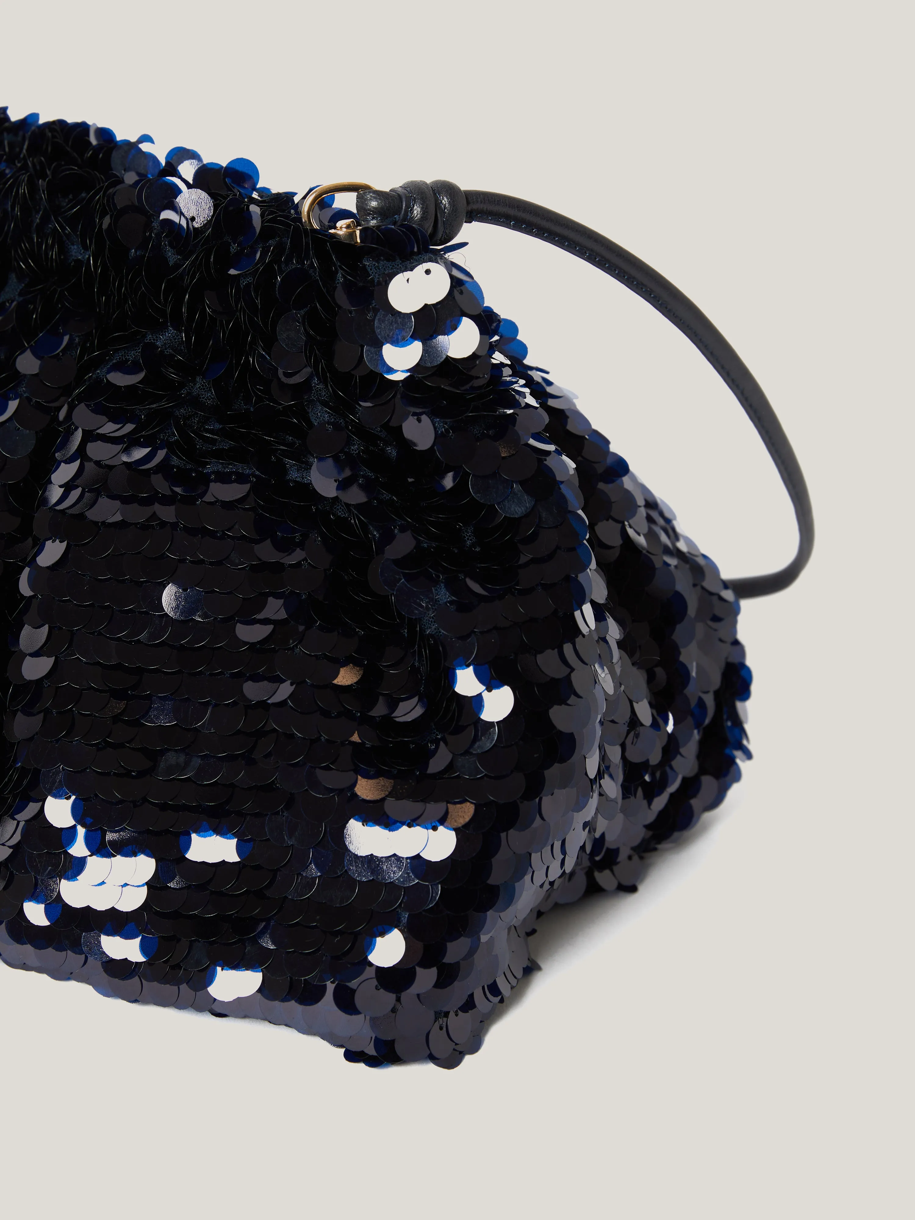 Oversized Sequin Clutch | Navy sold by Jigsaw product image thumbnail 4