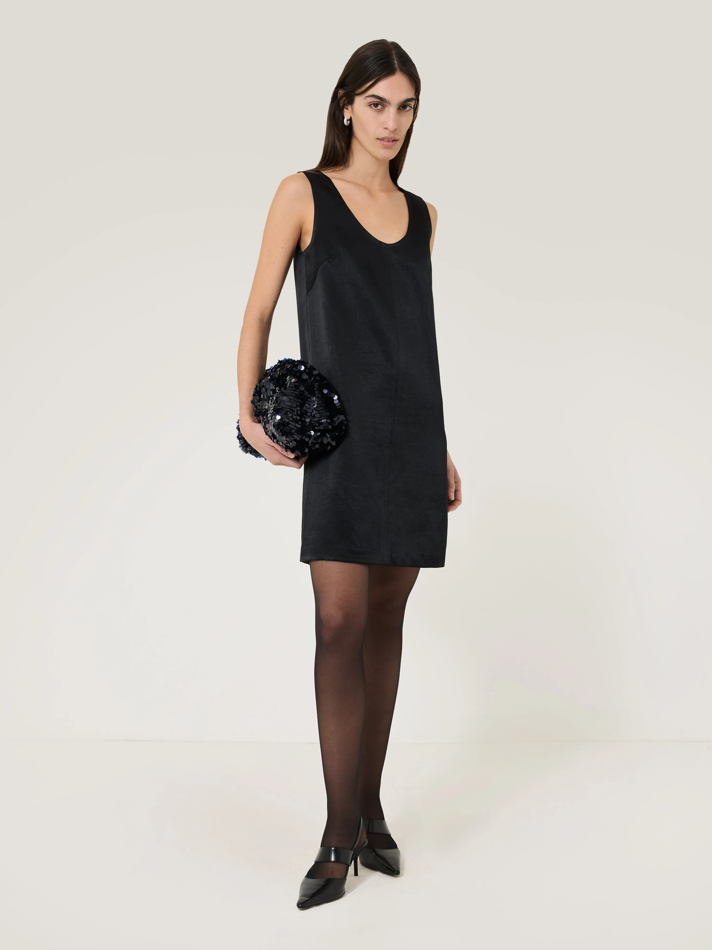 Oversized Sequin Clutch | Navy sold by Jigsaw product image thumbnail 3