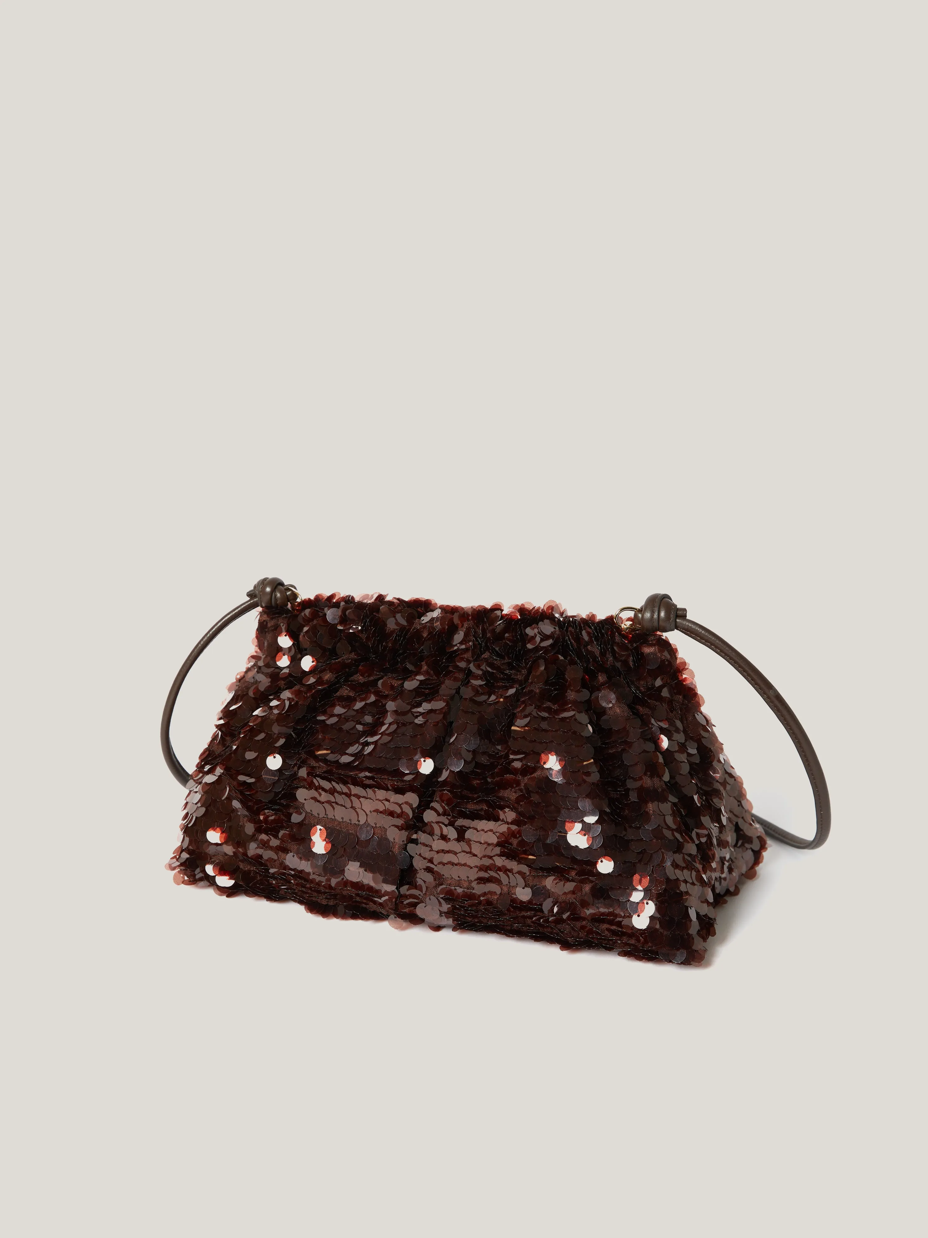 Oversized Sequin Clutch | Brown sold by Jigsaw product image thumbnail 4