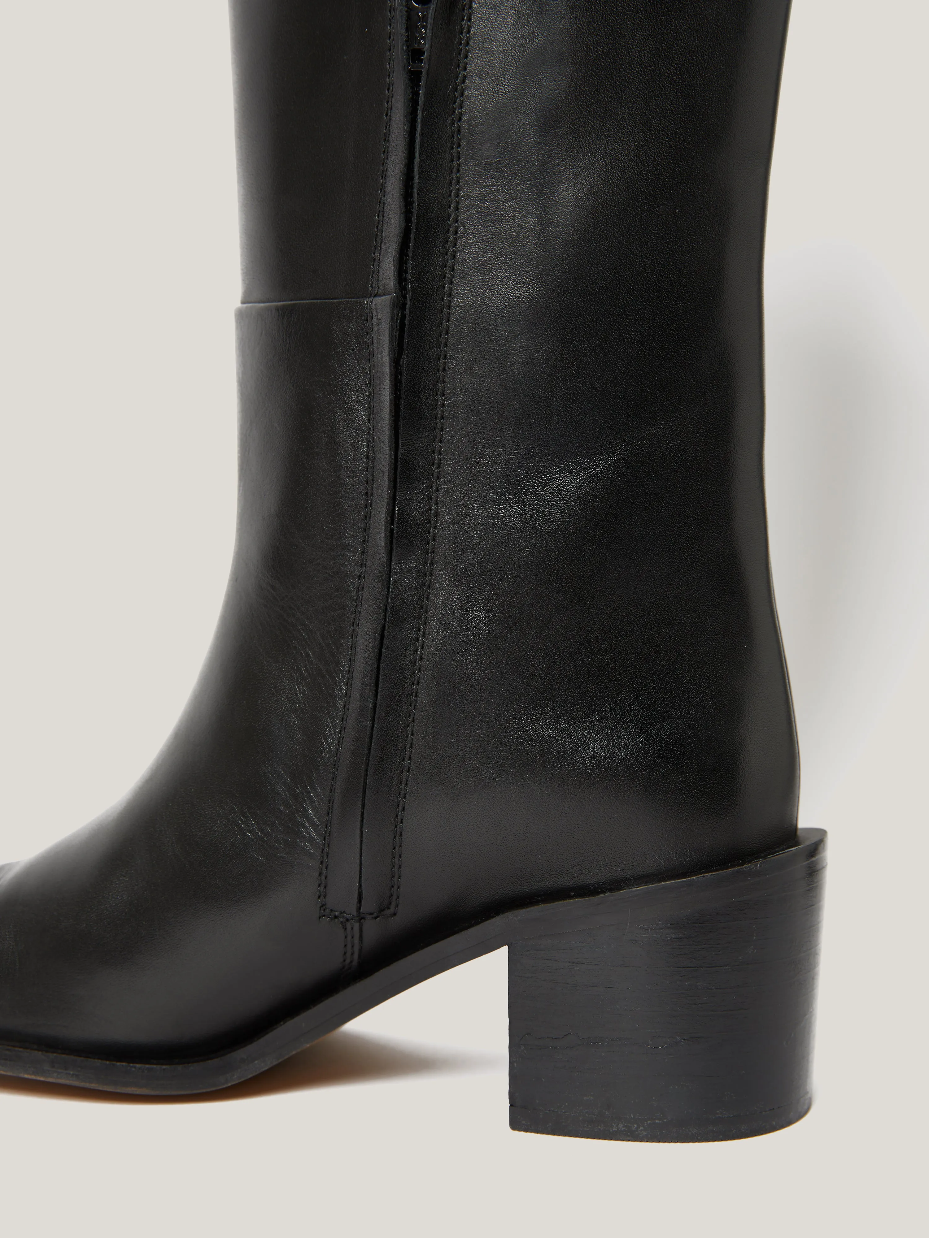 Leather Heeled Riding Boot | Black sold by Jigsaw product image thumbnail 3