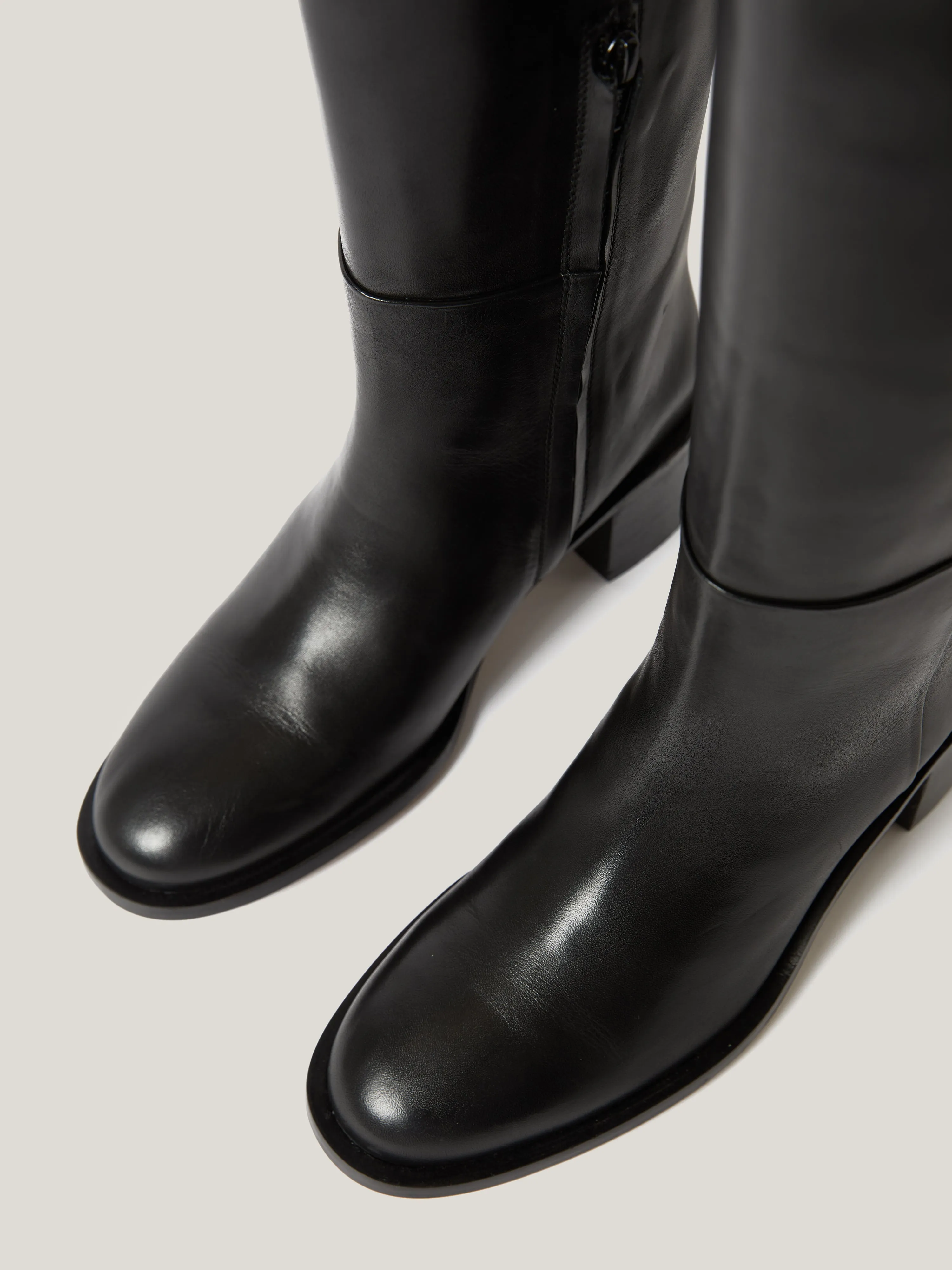 Leather Heeled Riding Boot | Black sold by Jigsaw product image thumbnail 4