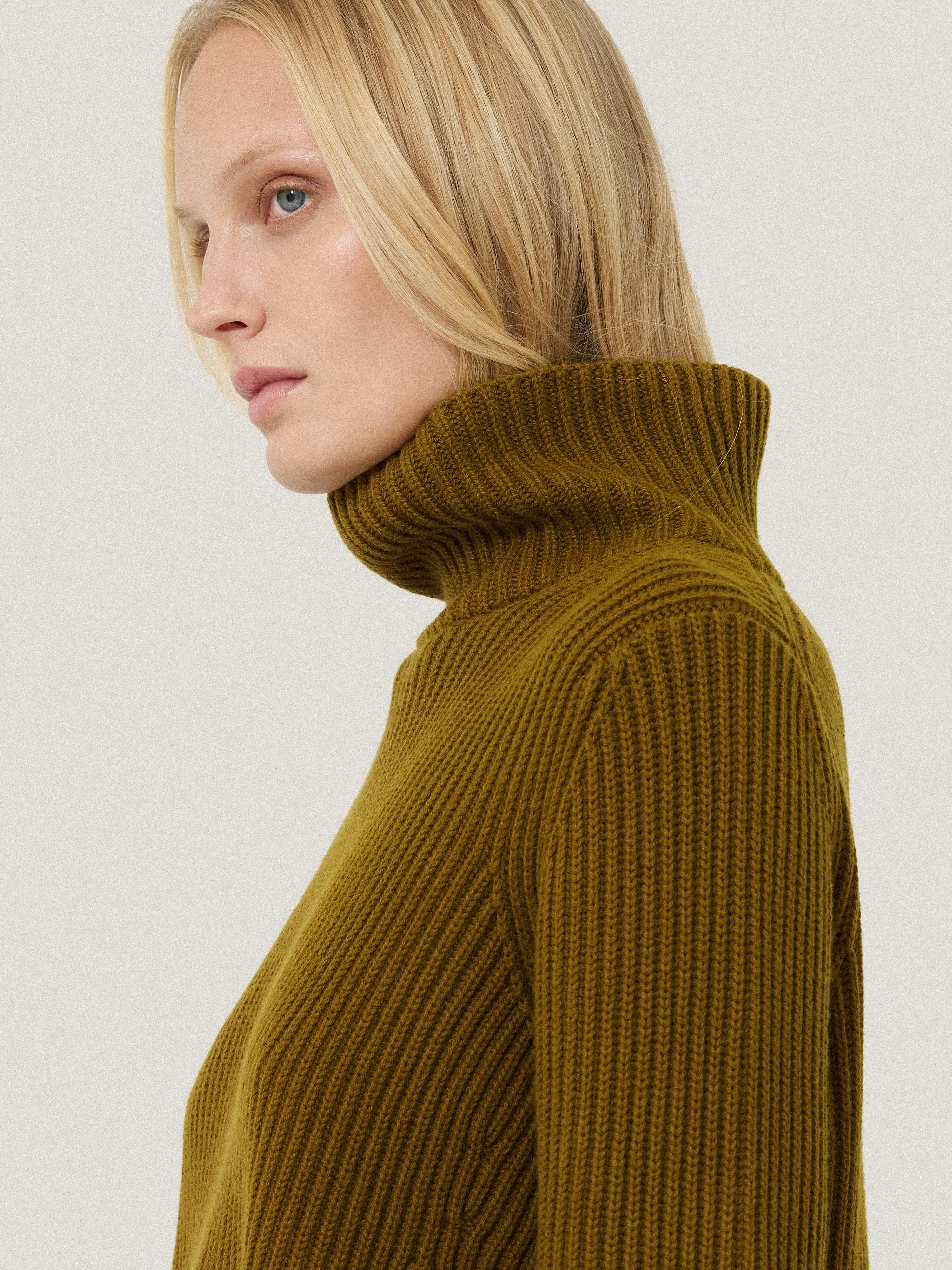 Cotton Blend Faroe Fishermans | Khaki sold by Jigsaw product image thumbnail 2