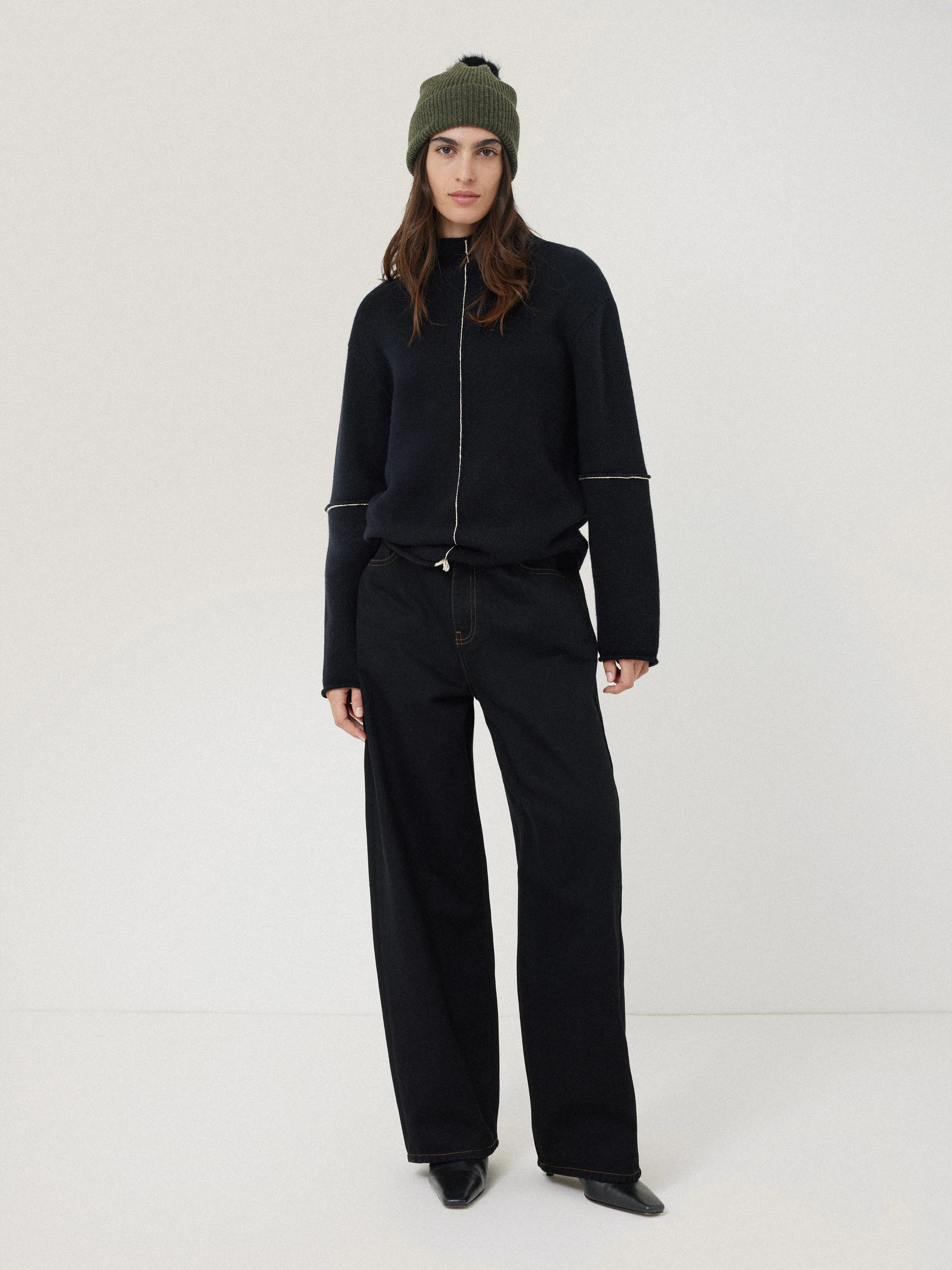 Donegal Pom Hat | Green sold by Jigsaw product image thumbnail 4