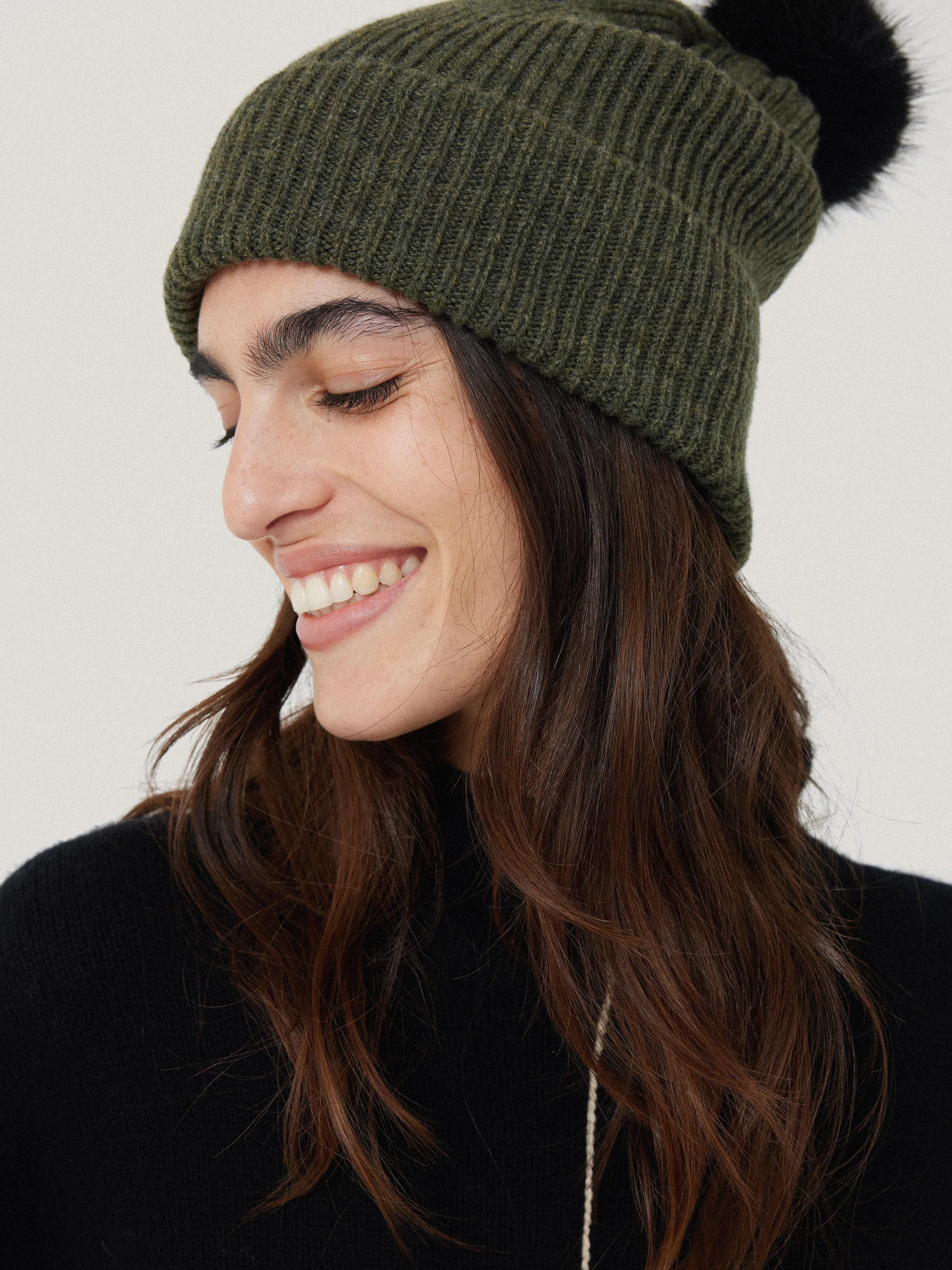 Donegal Pom Hat | Green sold by Jigsaw product image thumbnail 2
