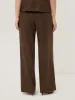Kemp Wool Pinstripe Trouser | Brown sold by Jigsaw