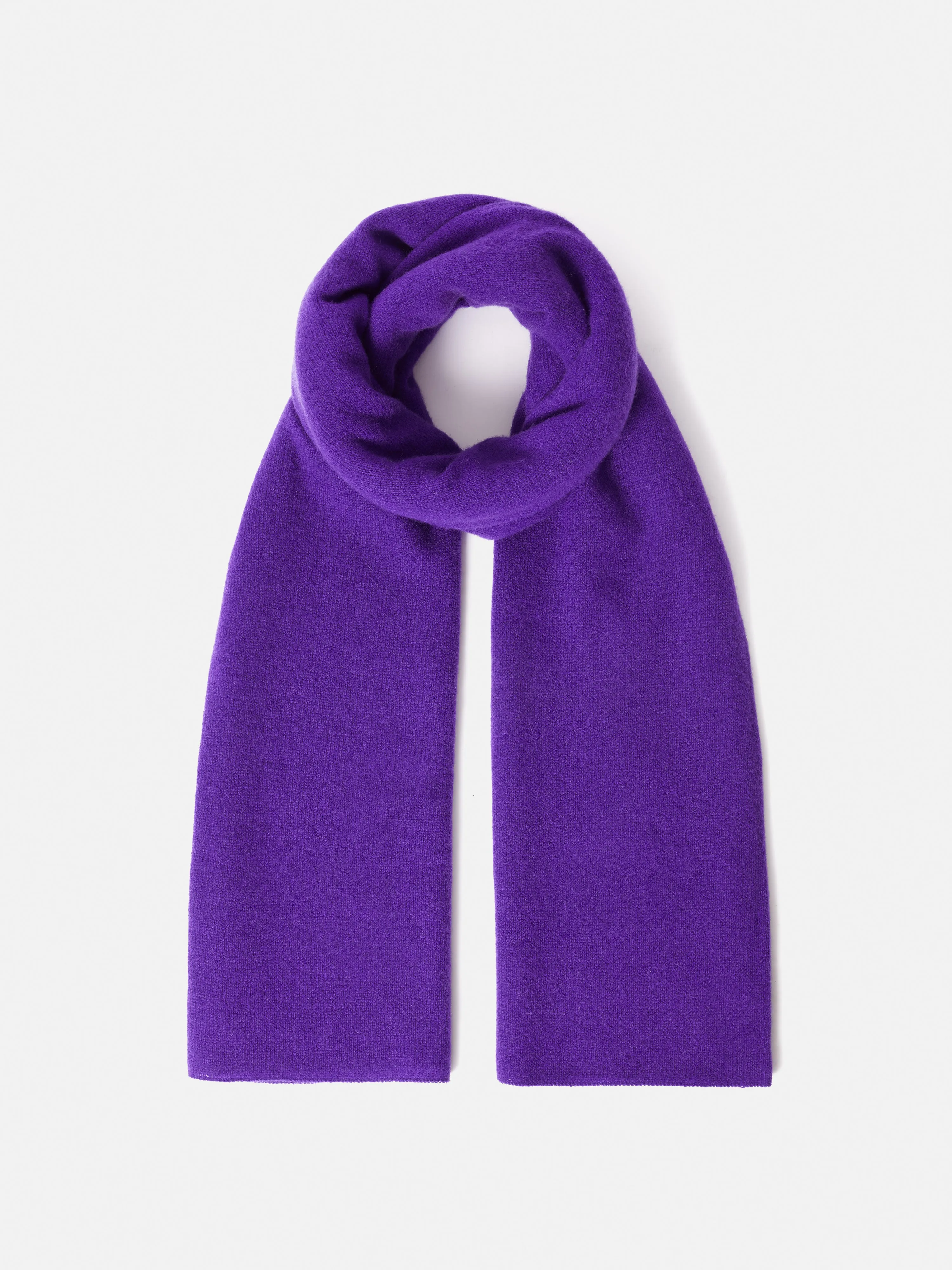 Miller Wool Cashmere Blend Scarf | Purple sold by Jigsaw