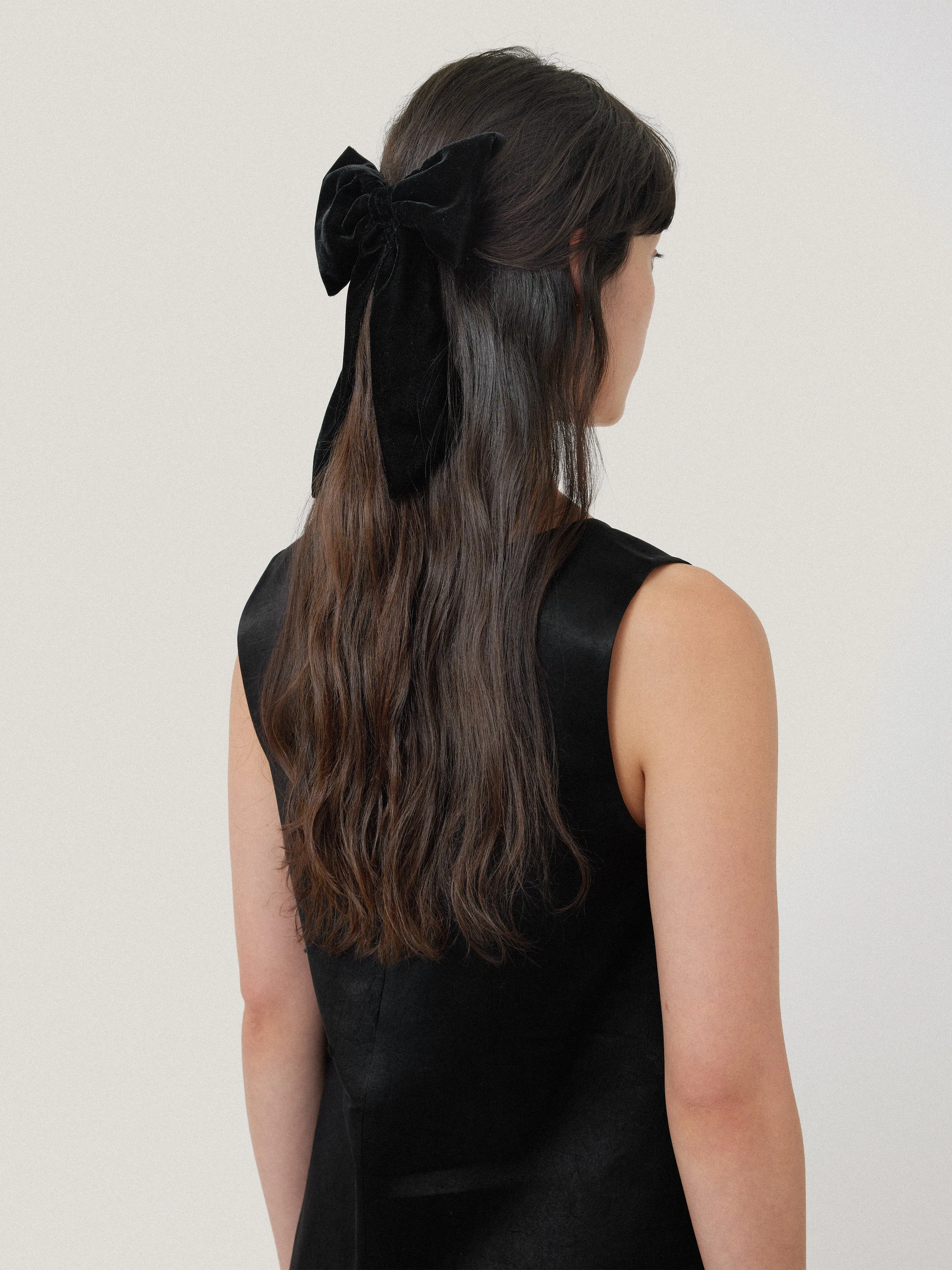 Velvet Bow Hairclip | Black sold by Jigsaw product image thumbnail 3
