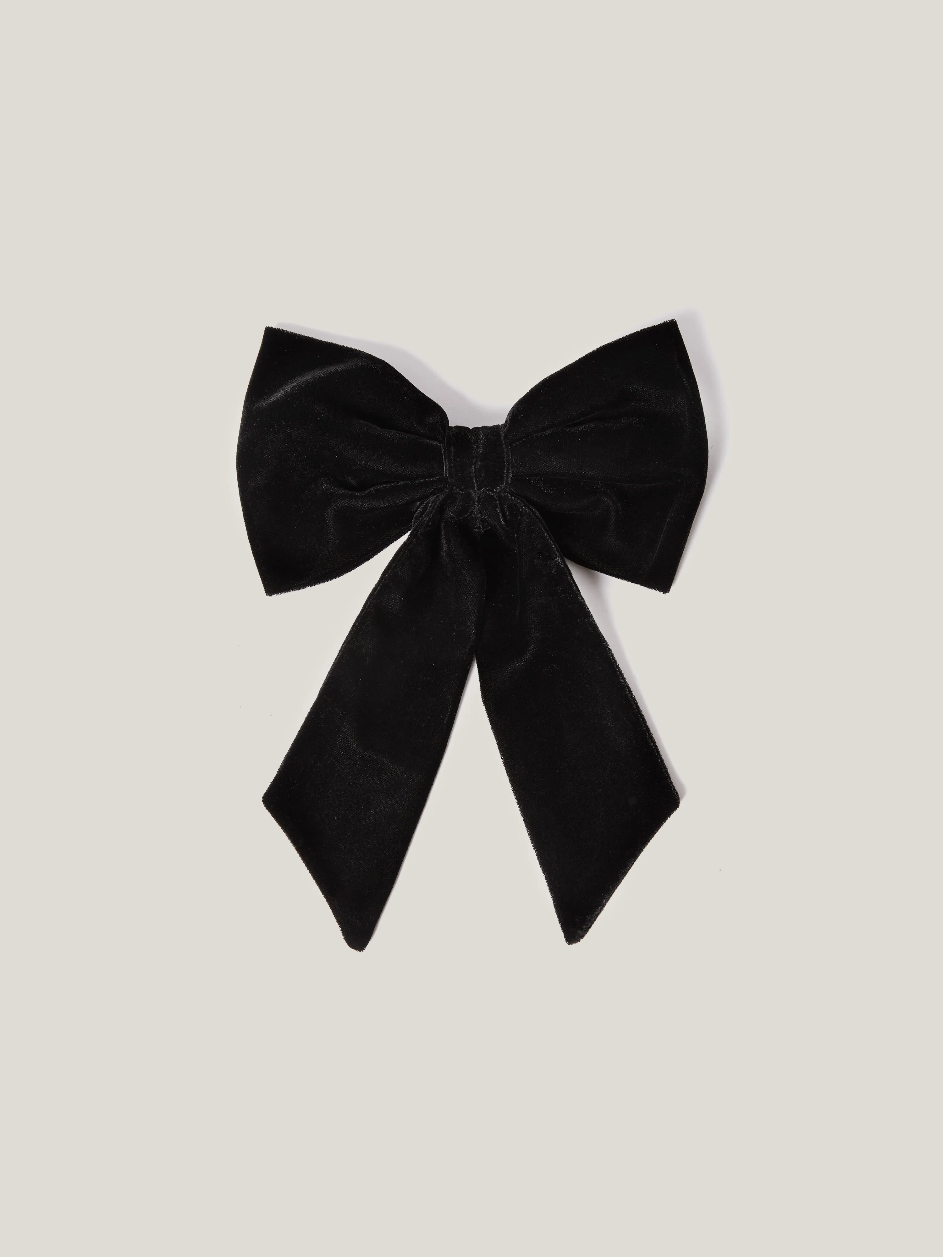 Velvet Bow Hairclip | Black sold by Jigsaw