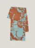 Collage Wool Silk Scarf | Blue sold by Jigsaw