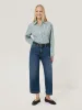 Cotton Stripe Shirt | Blue sold by Jigsaw