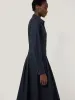 Panelled Shirt Dress | Navy sold by Jigsaw