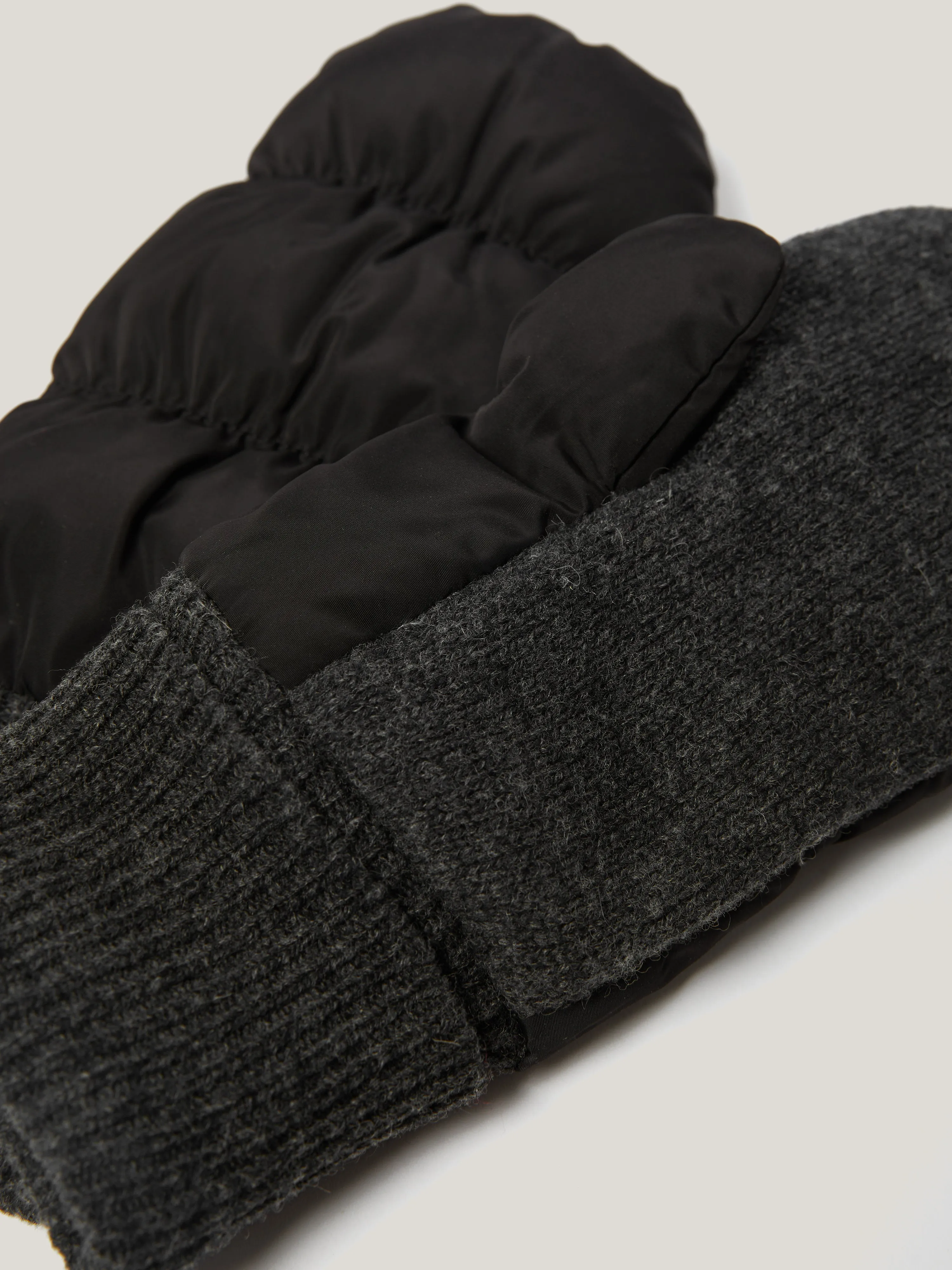 Puffer Mittens | Black sold by Jigsaw product image thumbnail 3