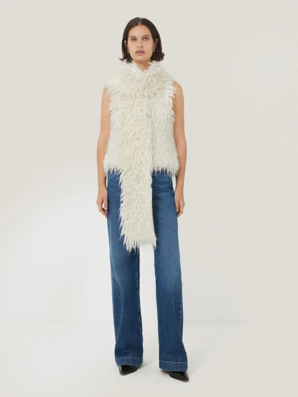 Looped Knitted Scarf | Cream sold by Jigsaw