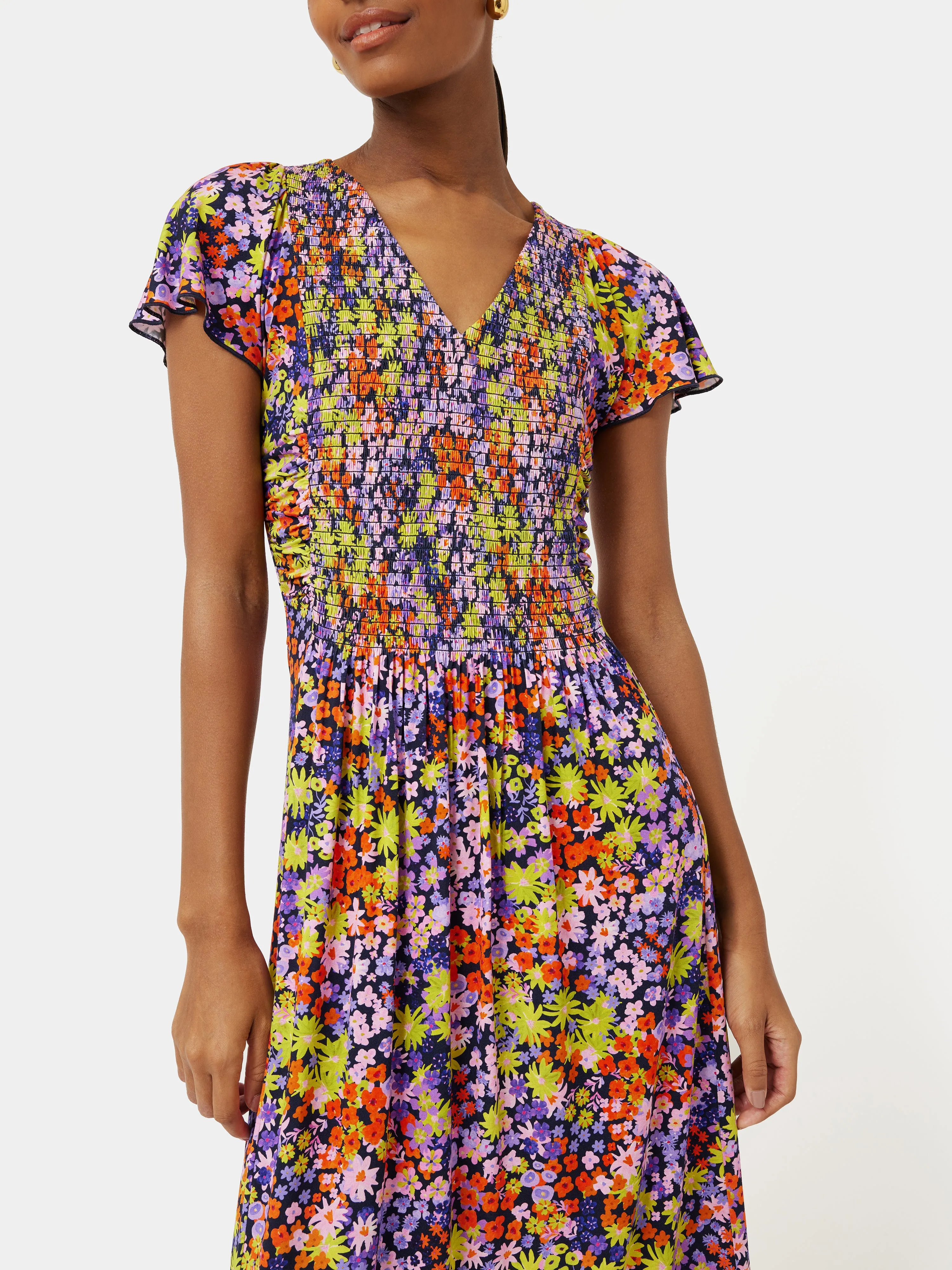 Rave Floral Jersey Dress | Multi sold by Jigsaw product image thumbnail 3