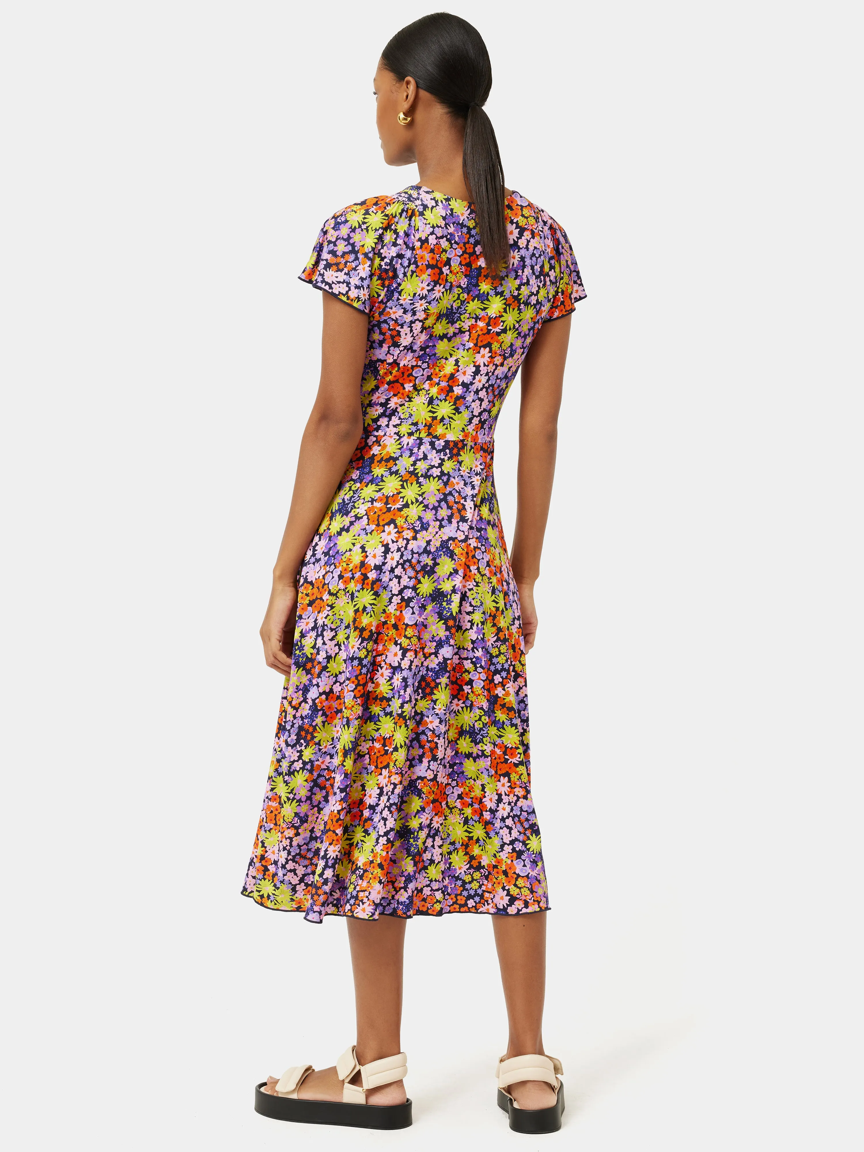 Rave Floral Jersey Dress | Multi sold by Jigsaw product image thumbnail 5