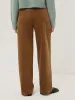 Corduroy Pleat Trouser | Brown sold by Jigsaw