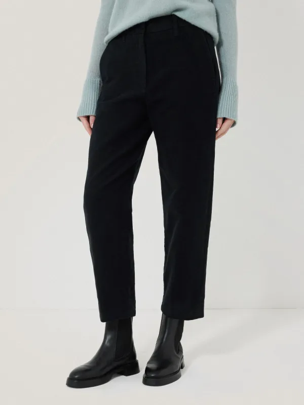Nevis Moleskin Trouser | Navy sold by Jigsaw