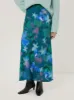 Floral Mist Asymmetric Skirt | Green sold by Jigsaw
