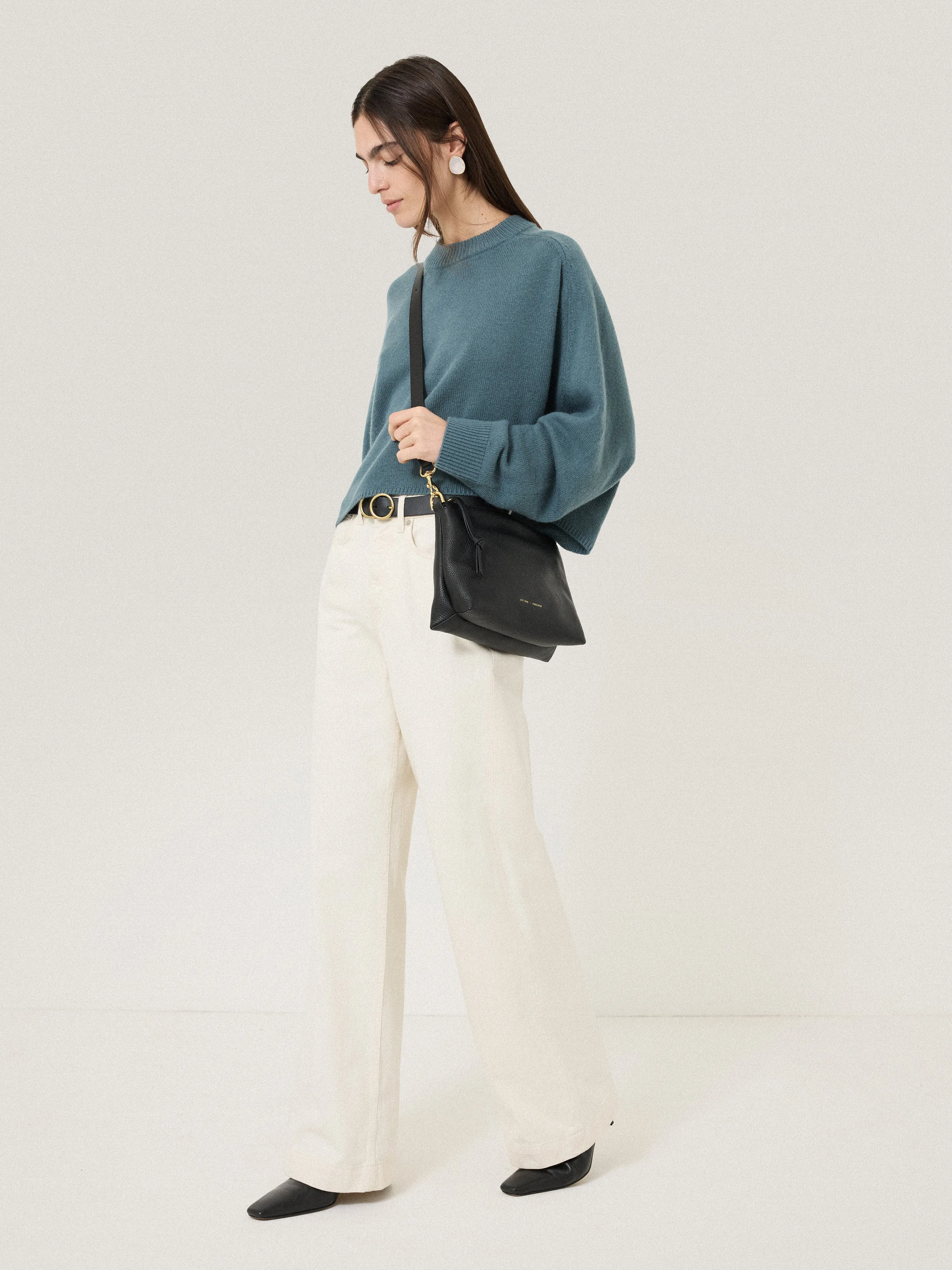 Ava Pebble Leather Crossbody | Black sold by Jigsaw product image thumbnail 5