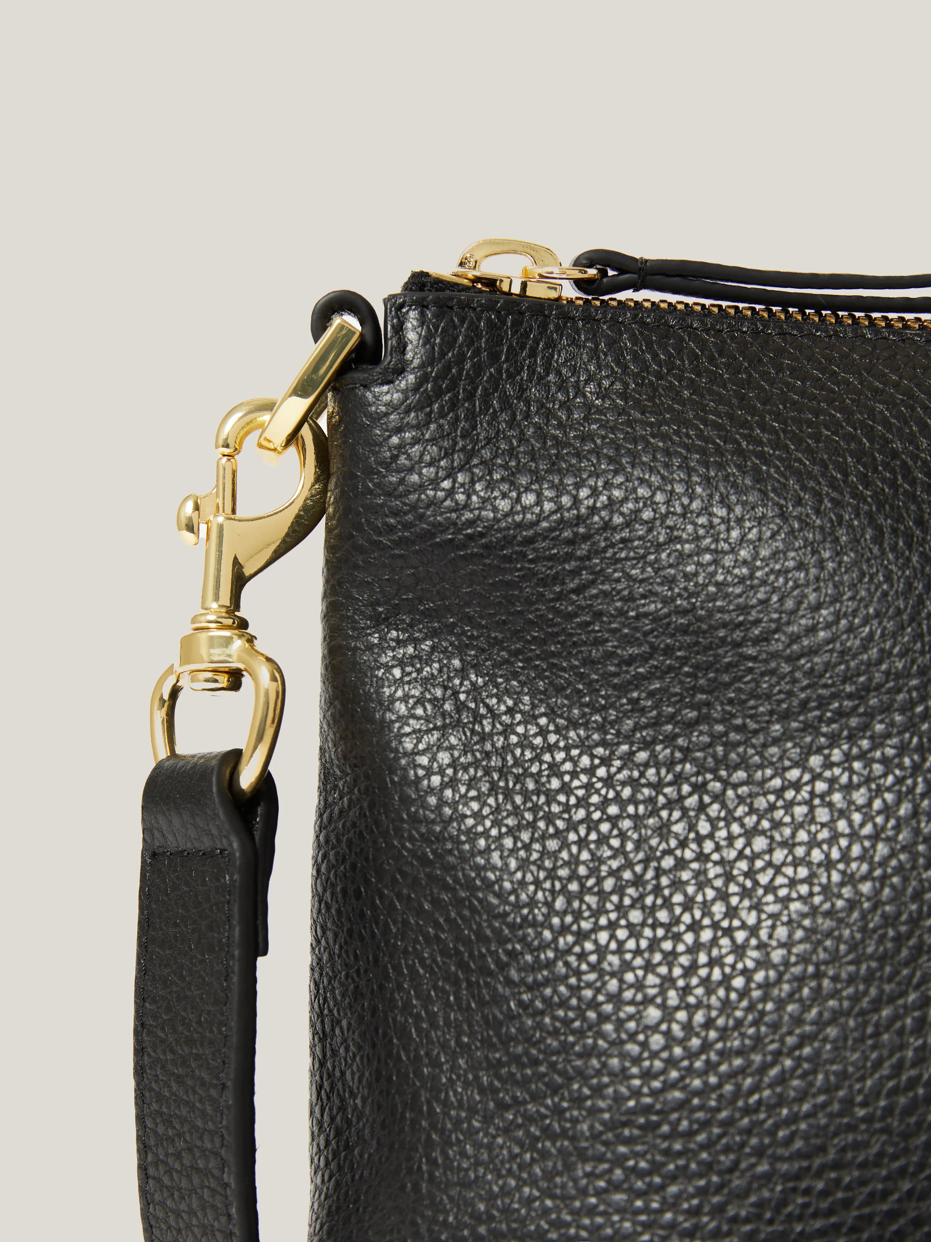Ava Pebble Leather Crossbody | Black sold by Jigsaw product image thumbnail 4