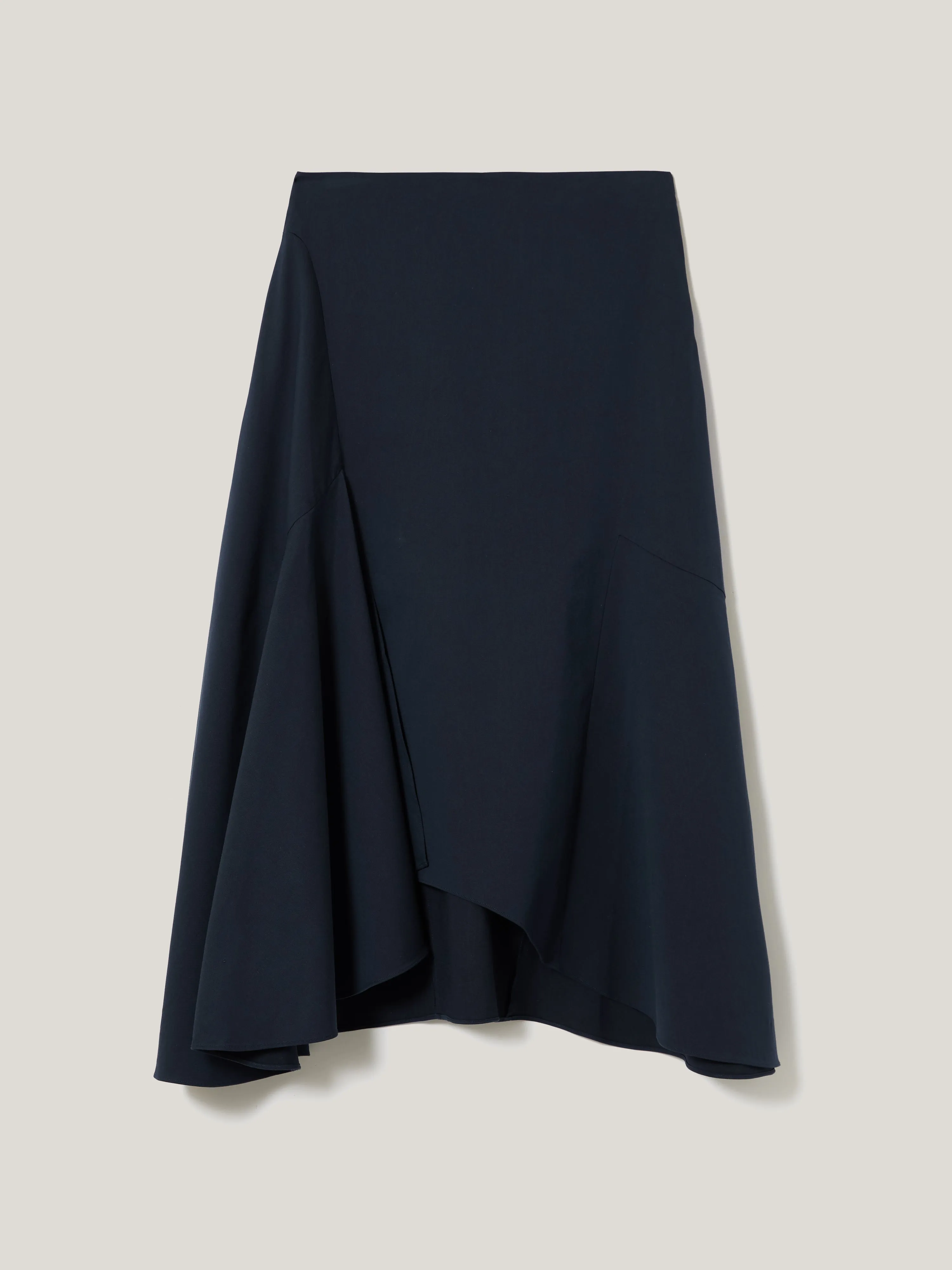 Cotton Seam Detail Skirt | Navy sold by Jigsaw