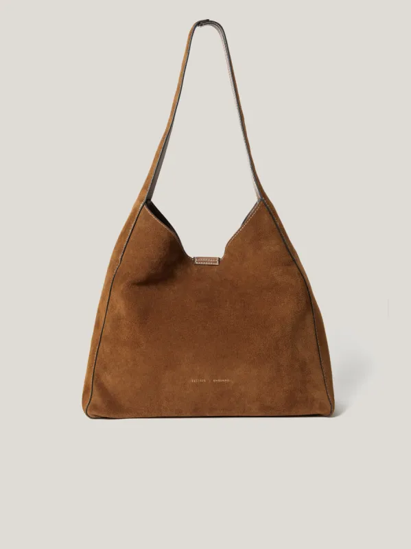 Heckfield Suede Tote | Tan sold by Jigsaw