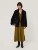 Silk Blend Boucle Dress | Khaki sold by Jigsaw