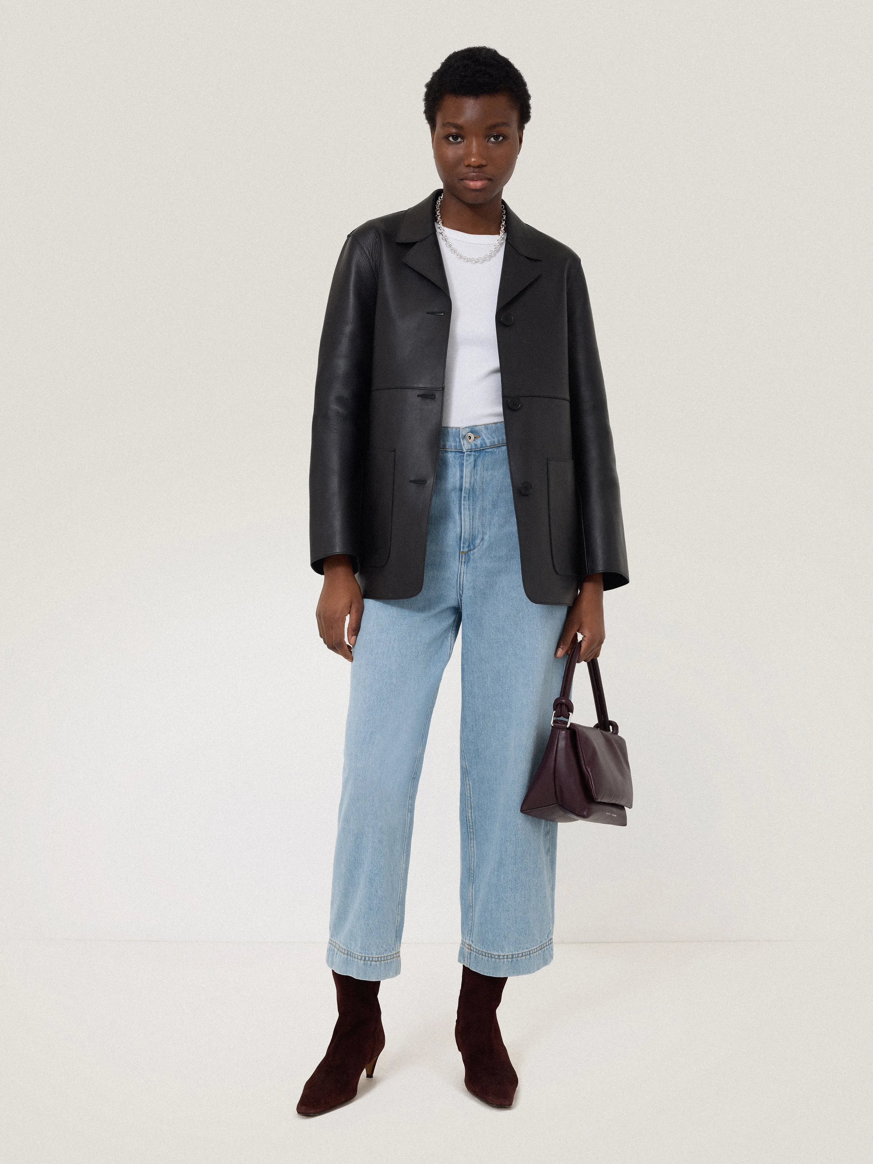 Kensington Barrel Leg Jean | Light Blue Wash sold by Jigsaw product image thumbnail 5