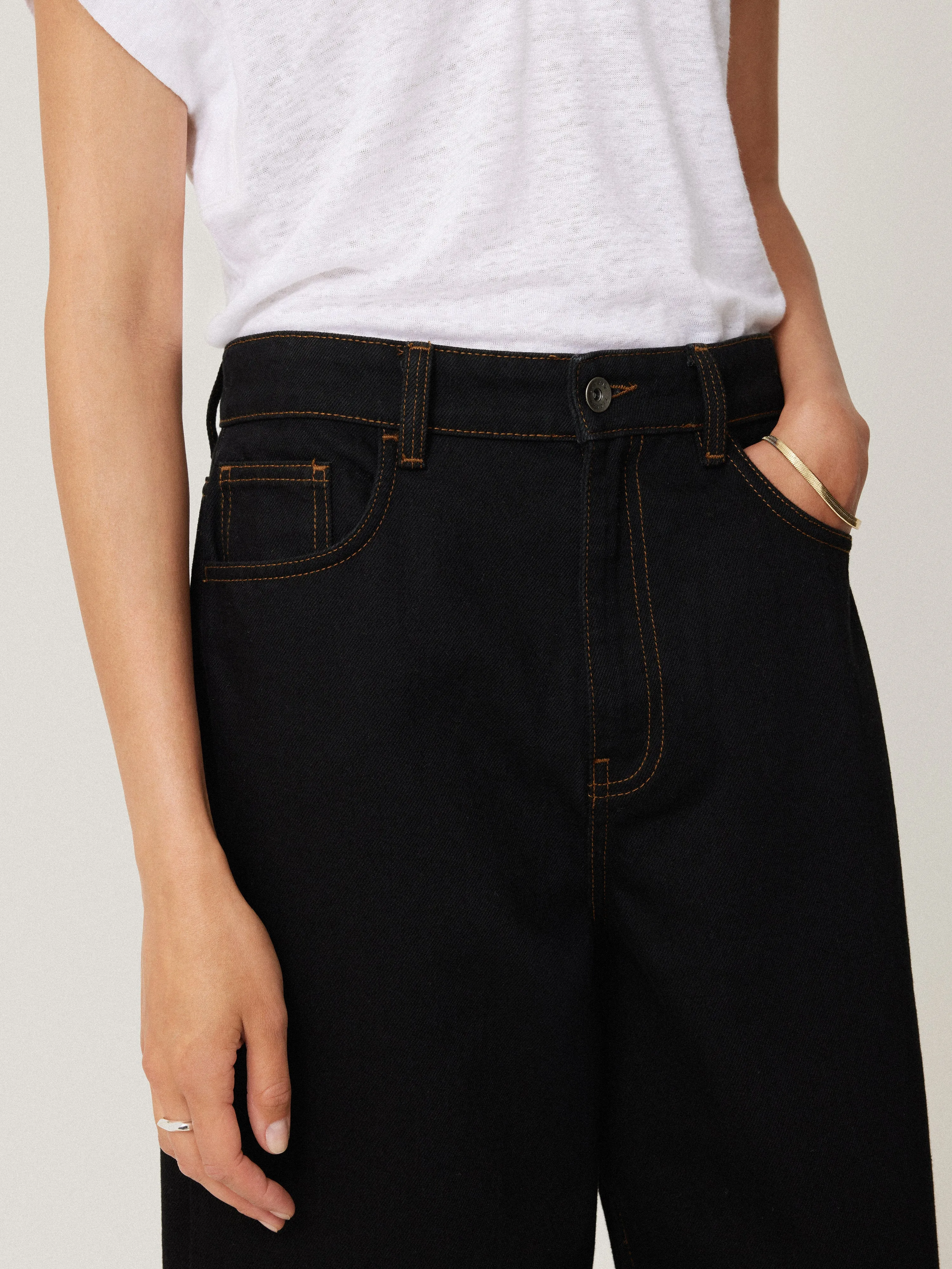 Lucia High Waisted Jean | Black sold by Jigsaw product image thumbnail 2