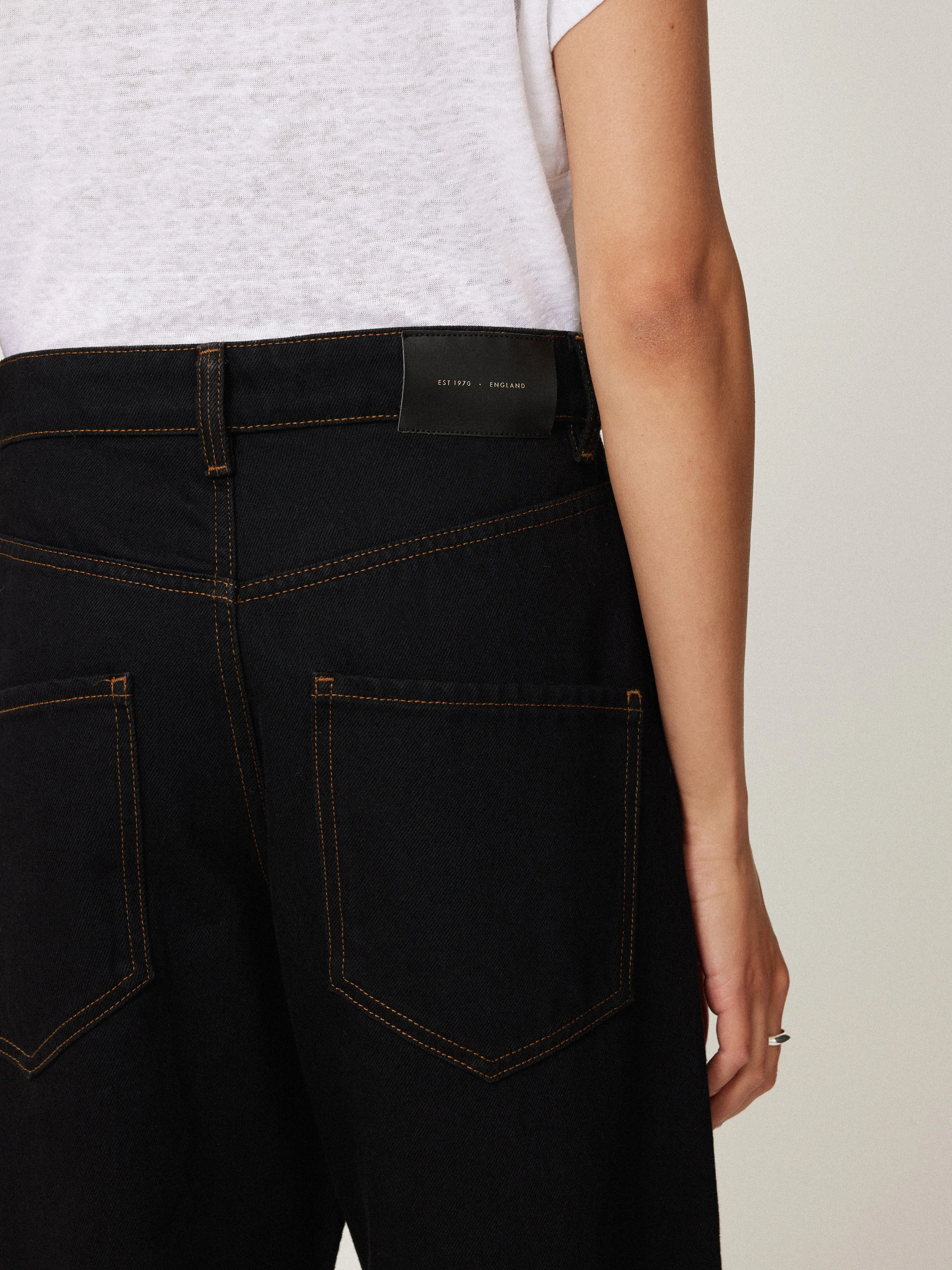 Lucia High Waisted Jean | Black sold by Jigsaw product image thumbnail 4