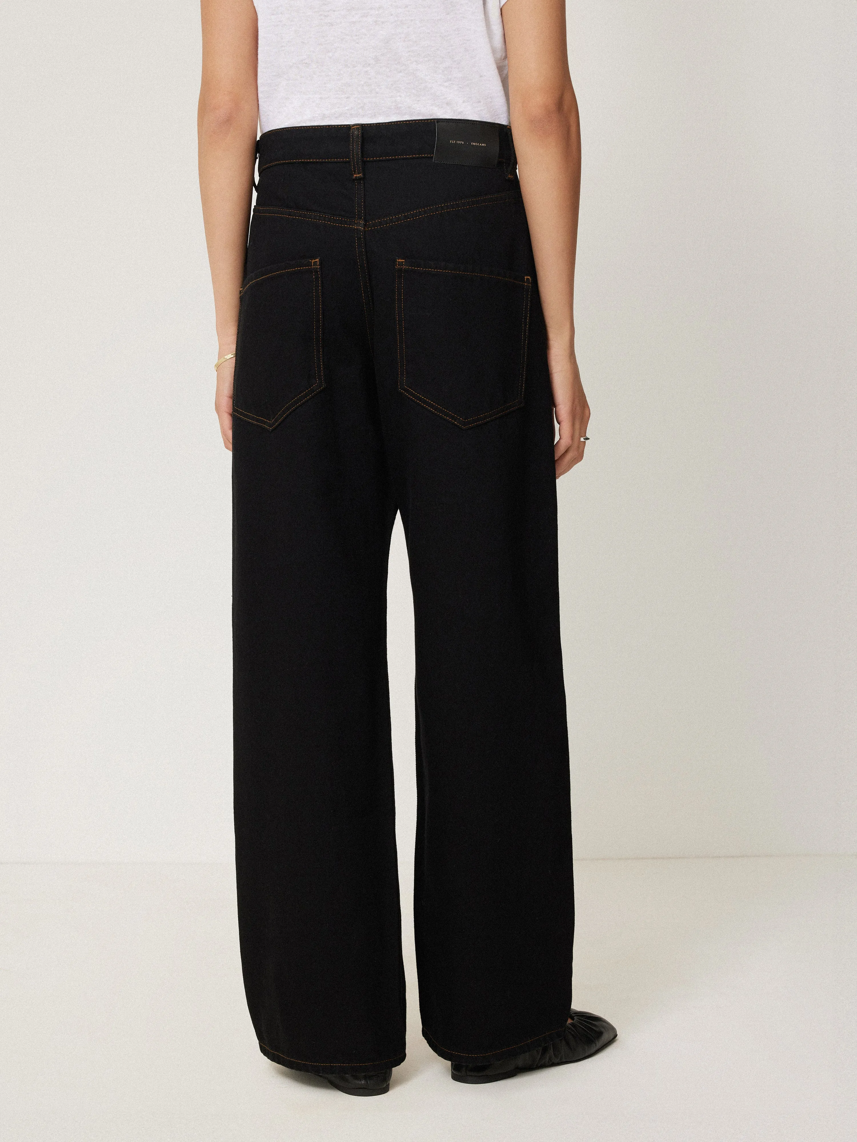 Lucia High Waisted Jean | Black sold by Jigsaw product image thumbnail 5