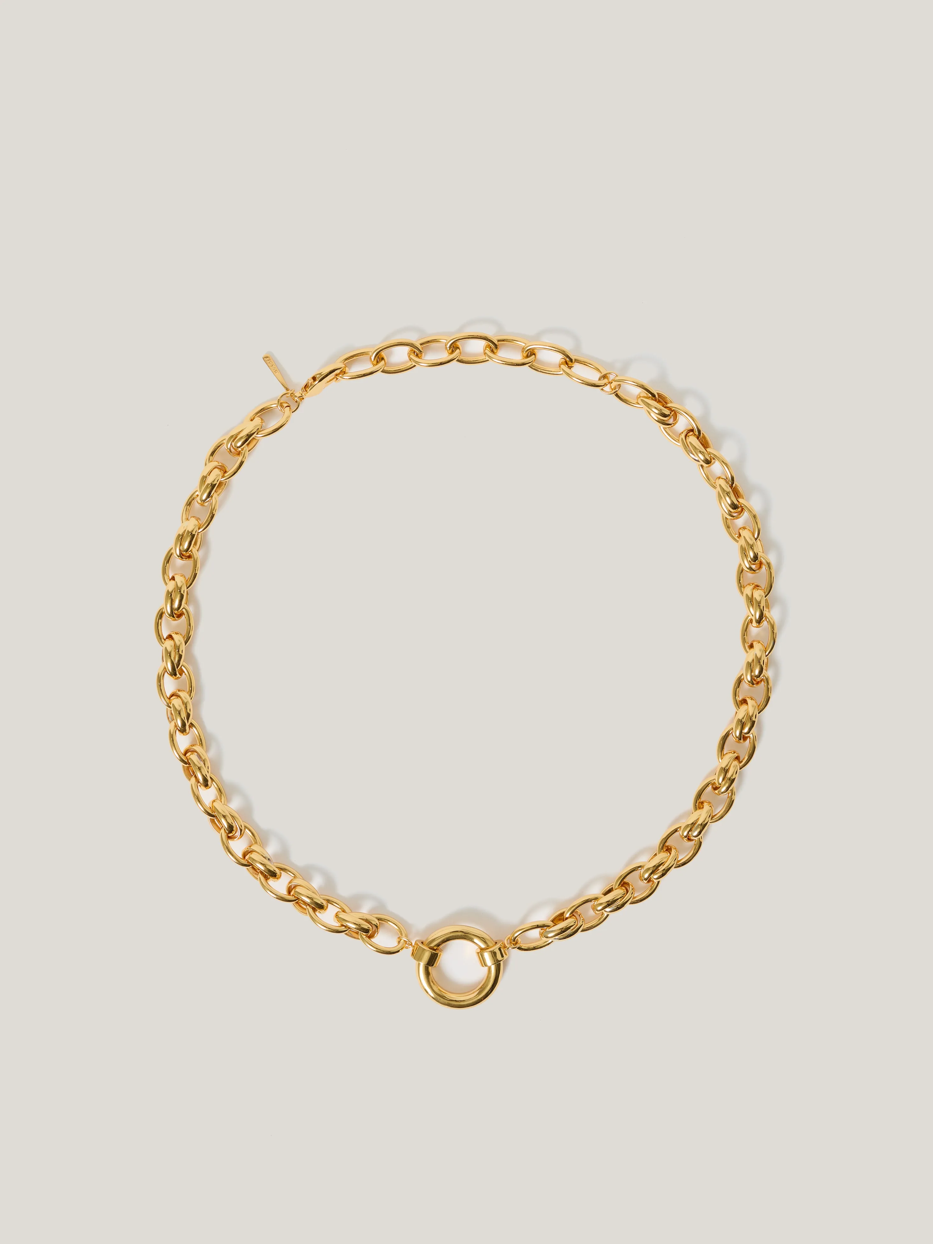 Round Link Chain Necklace | Gold sold by Jigsaw