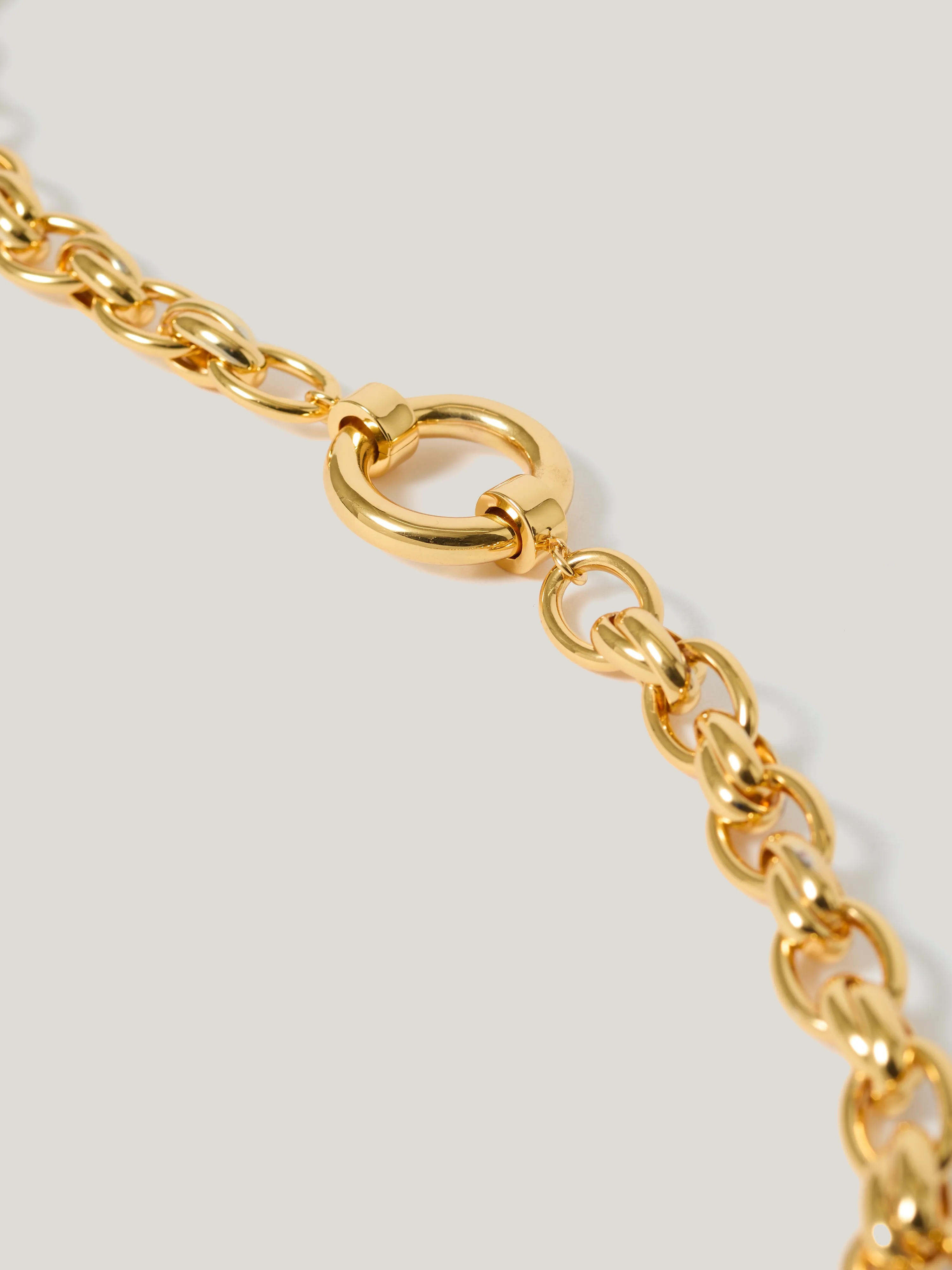Round Link Chain Necklace | Gold sold by Jigsaw product image thumbnail 3