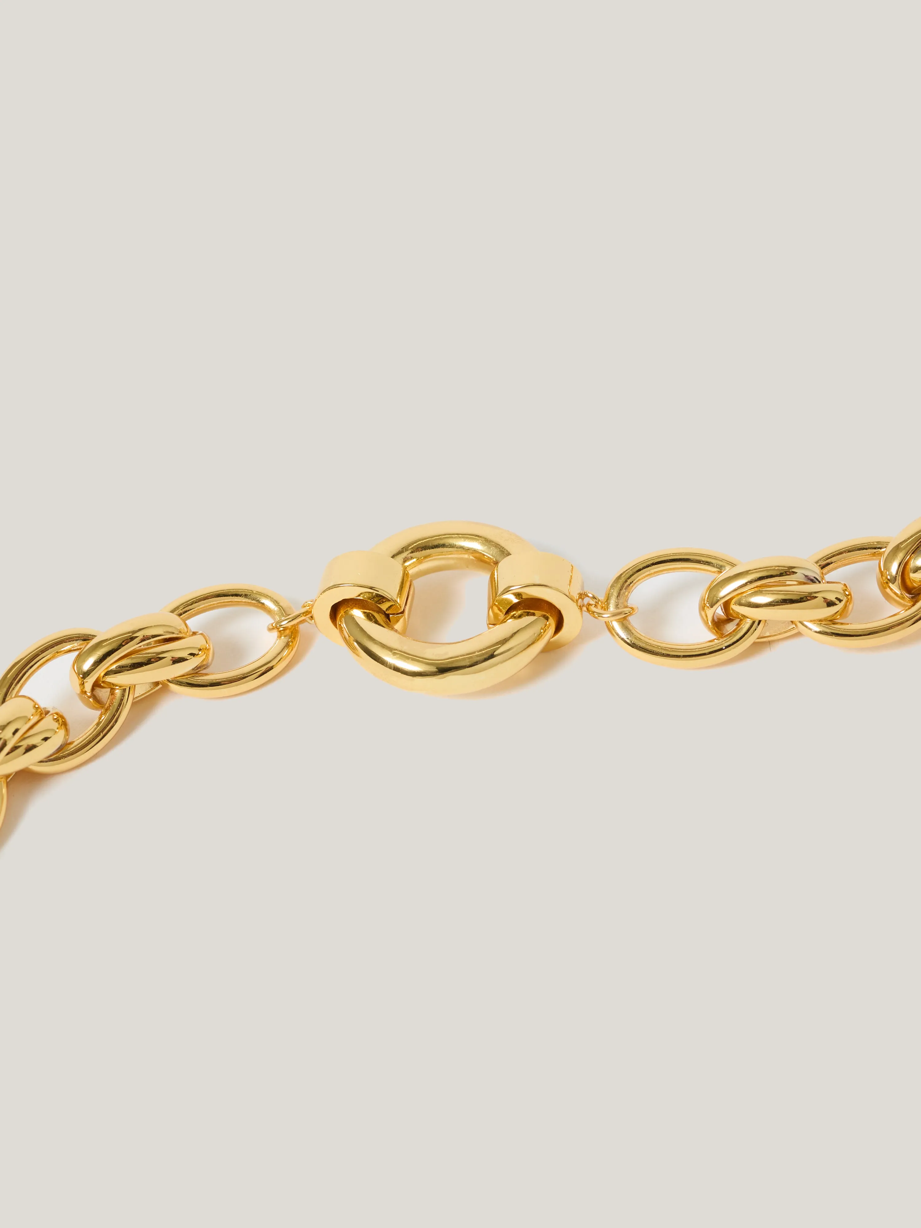 Round Link Chain Bracelet | Gold sold by Jigsaw product image thumbnail 3