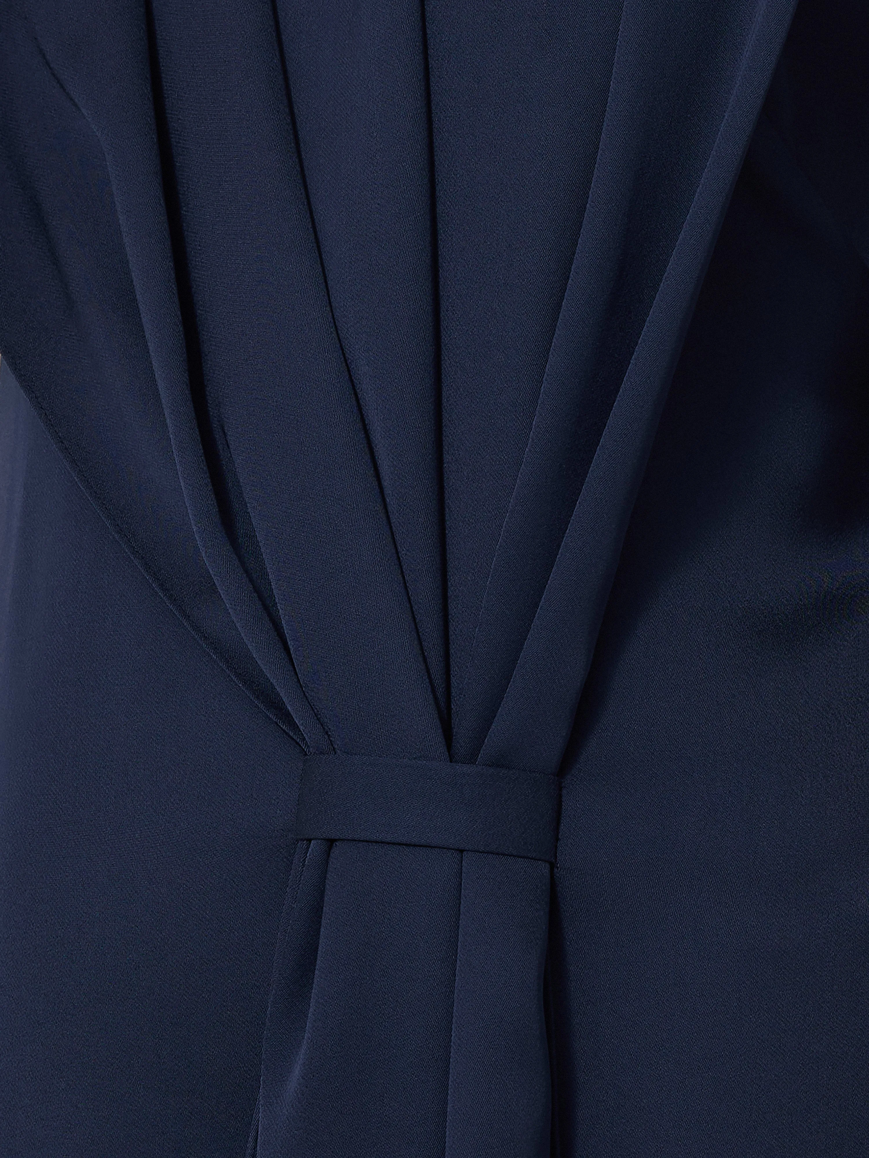 Draped Tie Detail Dress | Navy sold by Jigsaw product image thumbnail 5