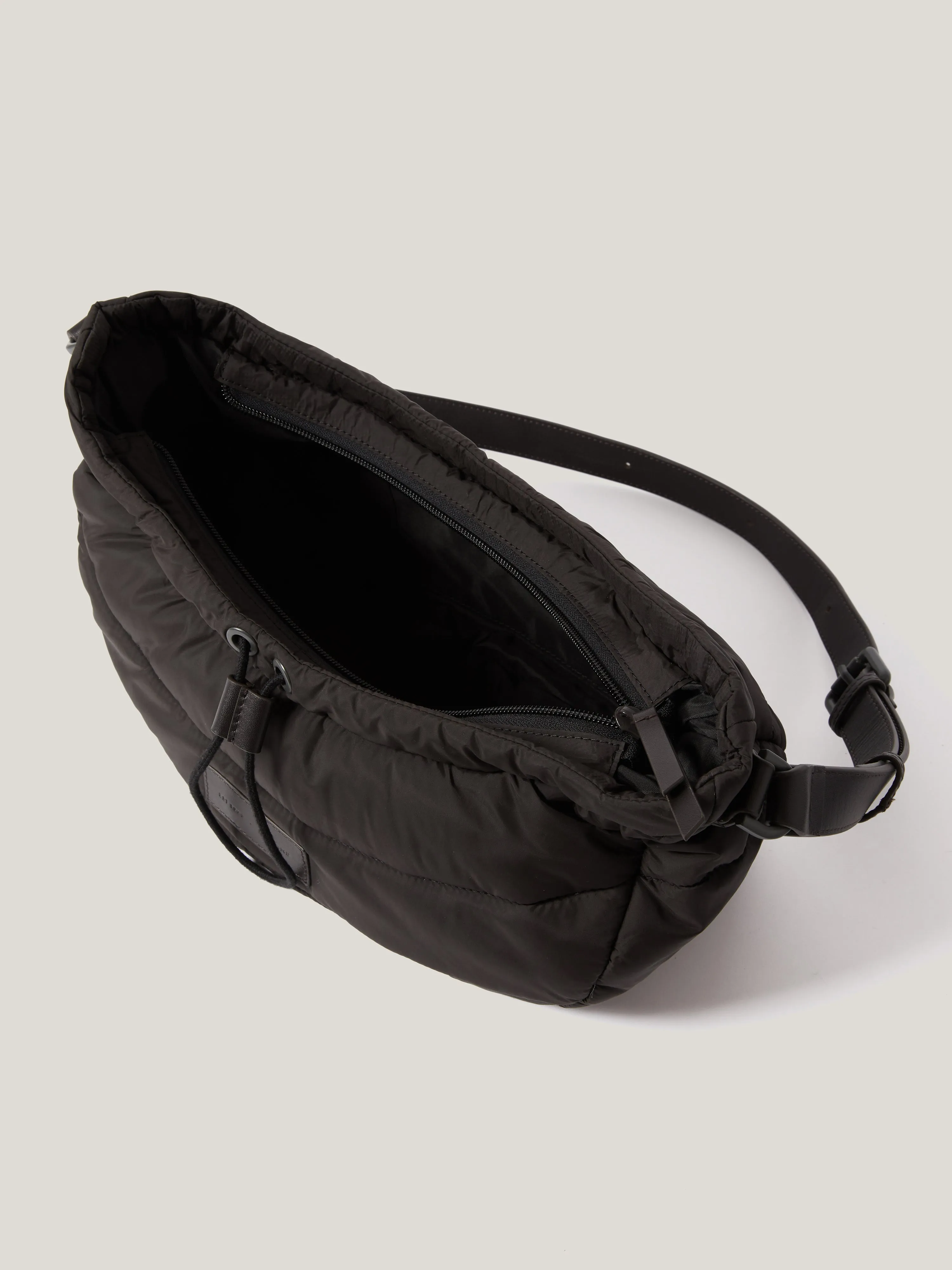 Nylon Drawstring Crossbody | Chocolate sold by Jigsaw product image thumbnail 4