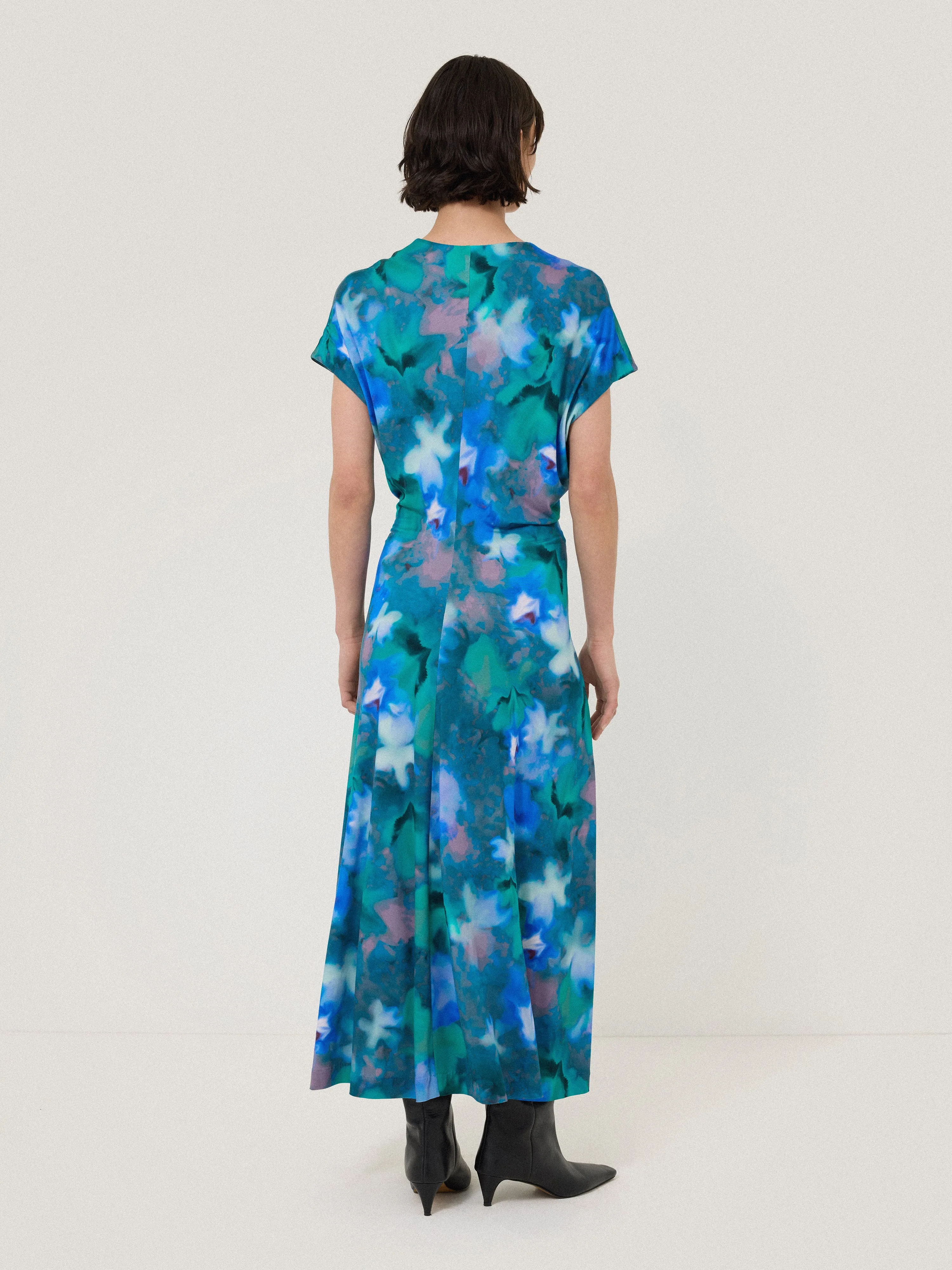 Floral Mist Jersey Dress | Green sold by Jigsaw product image thumbnail 5