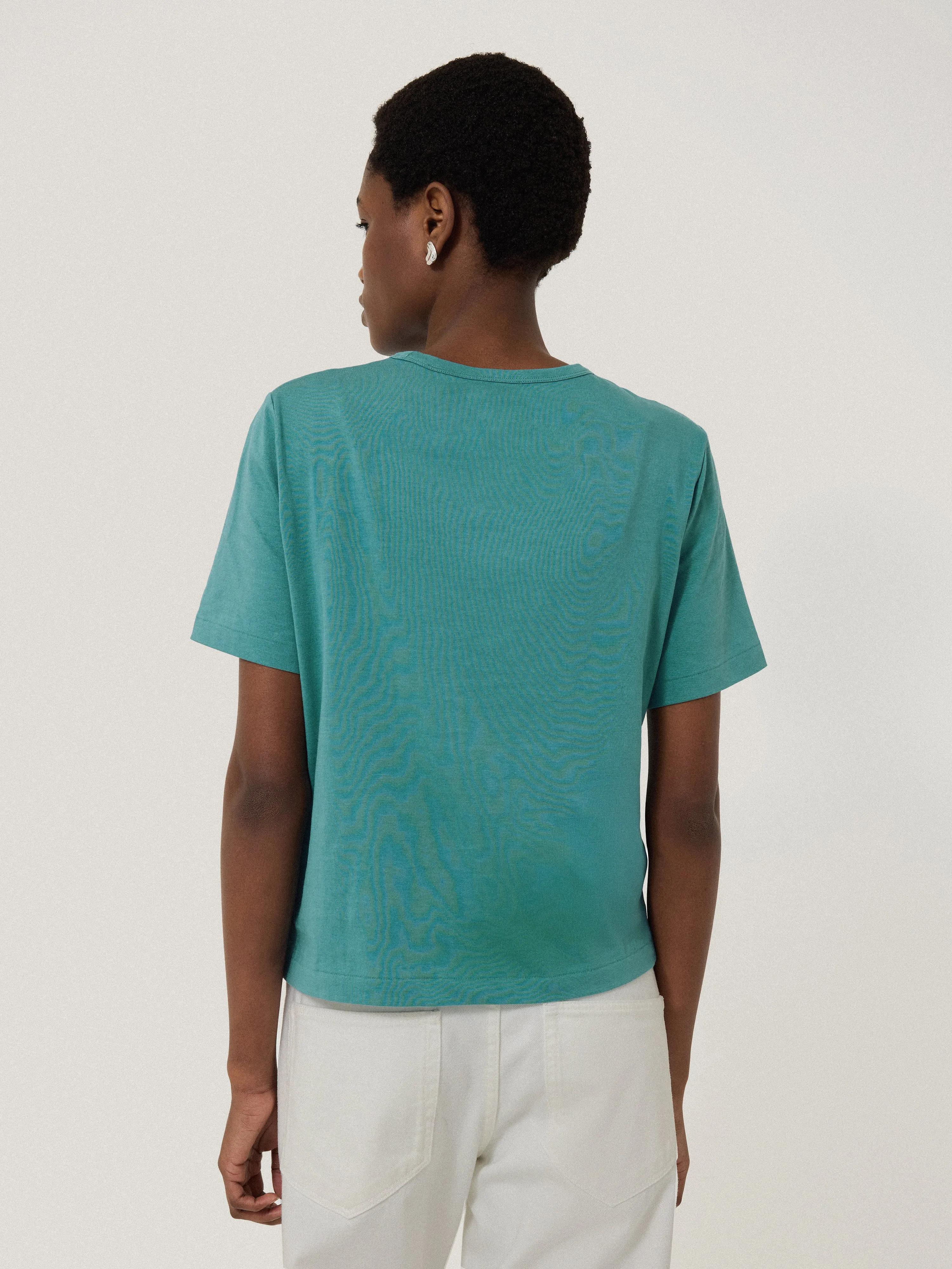 Heavy Cotton T-shirt | Blue sold by Jigsaw product image thumbnail 4