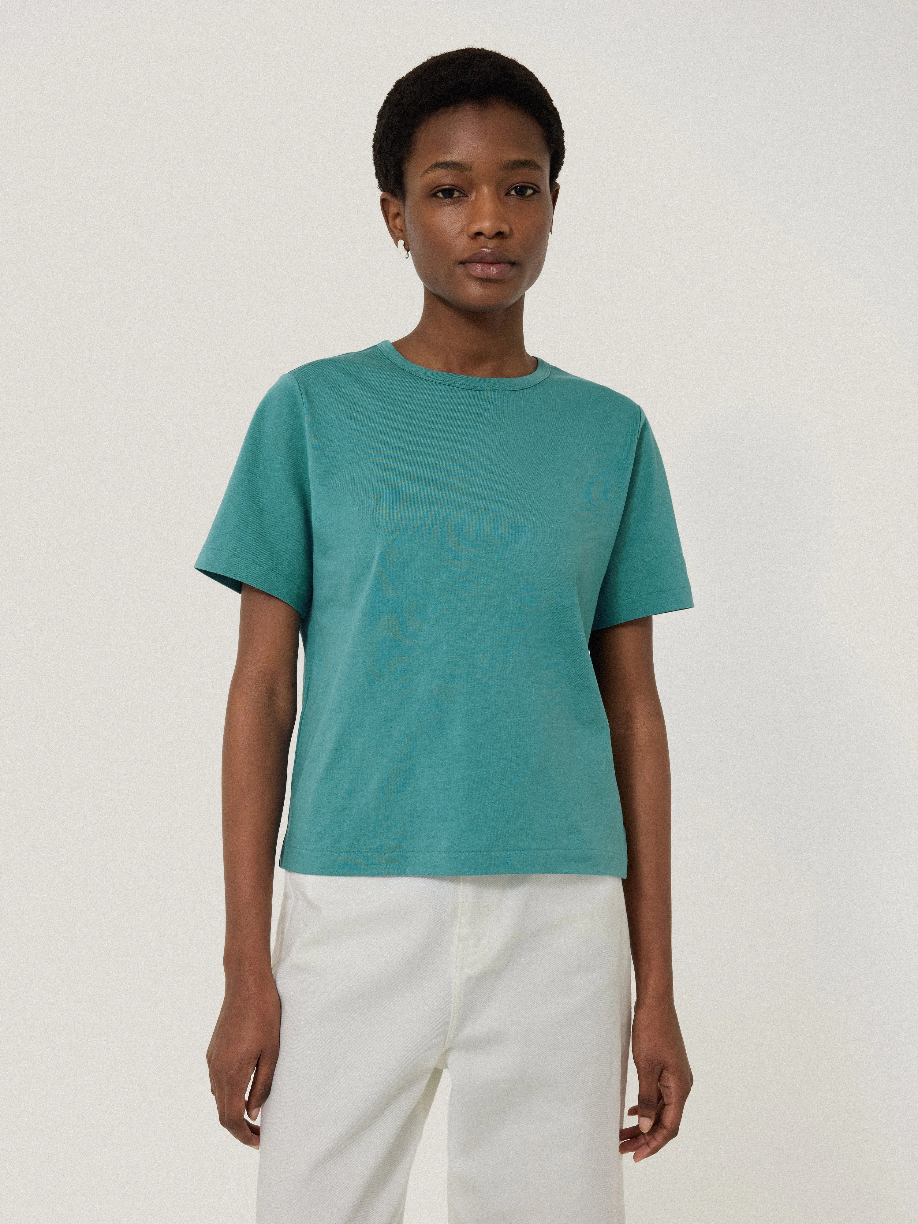 Heavy Cotton T-shirt | Blue sold by Jigsaw